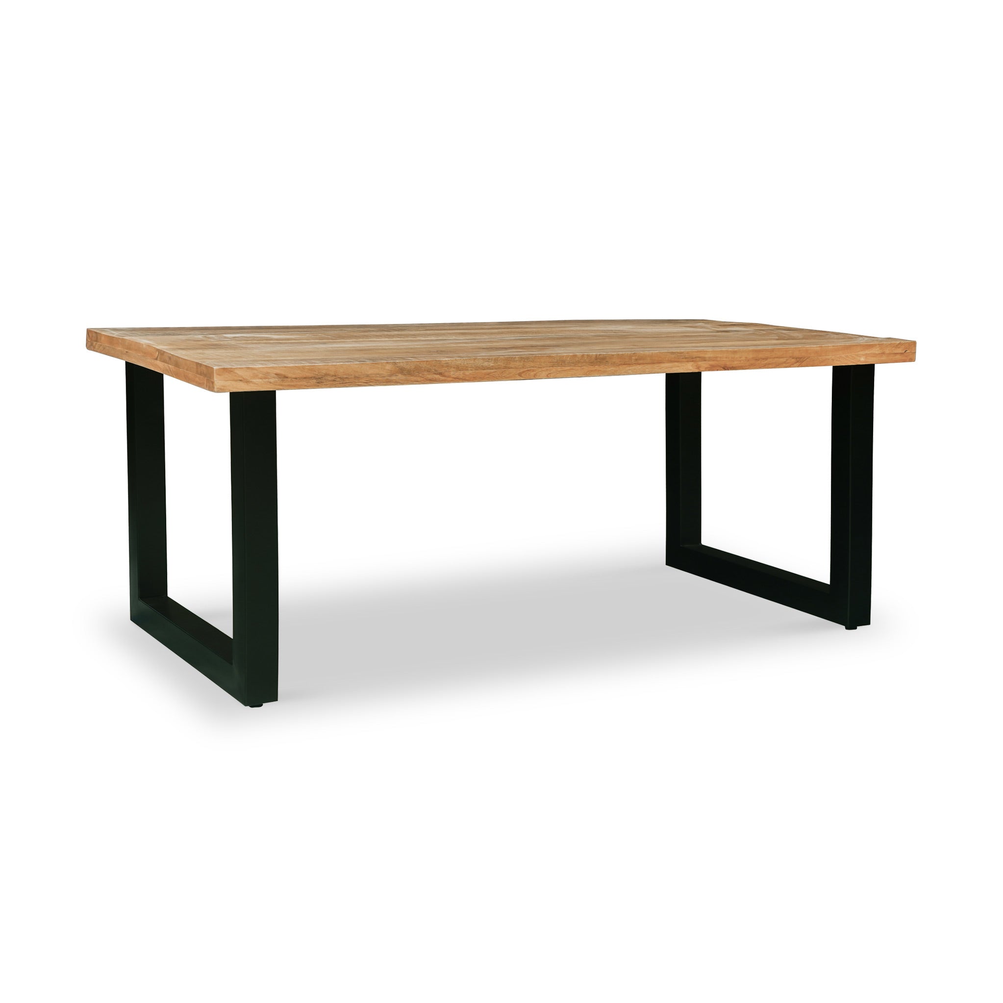 Jaxon 160cm Industrial Mango Wooden Dining Table For 4 6 Roseland