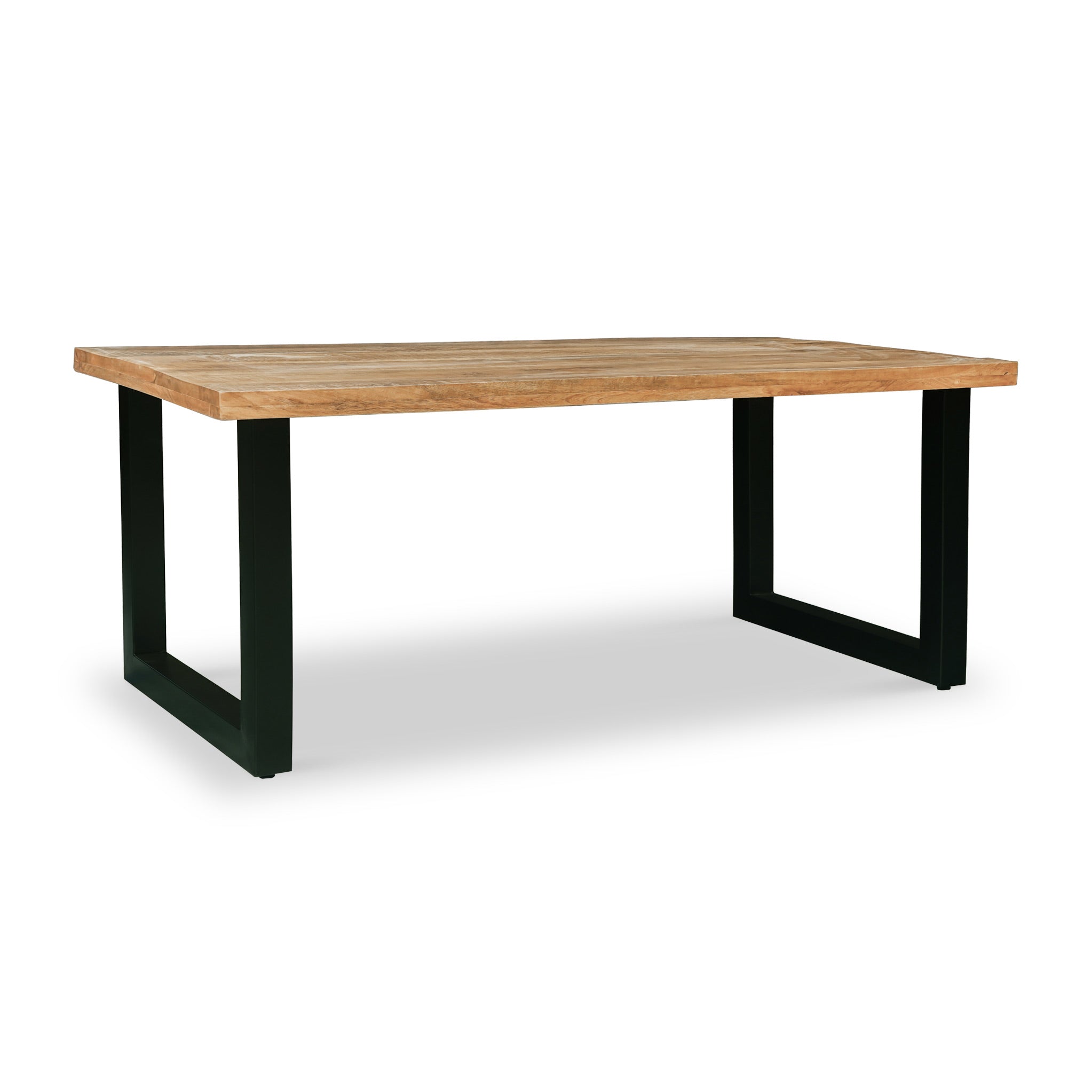 Jaxon 180cm Industrial Mango Wooden Dining Table For 6 8 Roseland