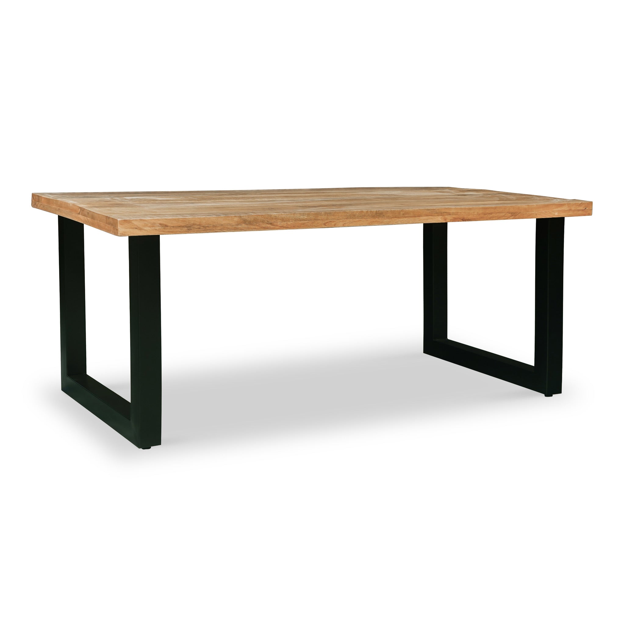 Jaxon 200cm Industrial Mango Wood Large Dining Table For 6 Roseland