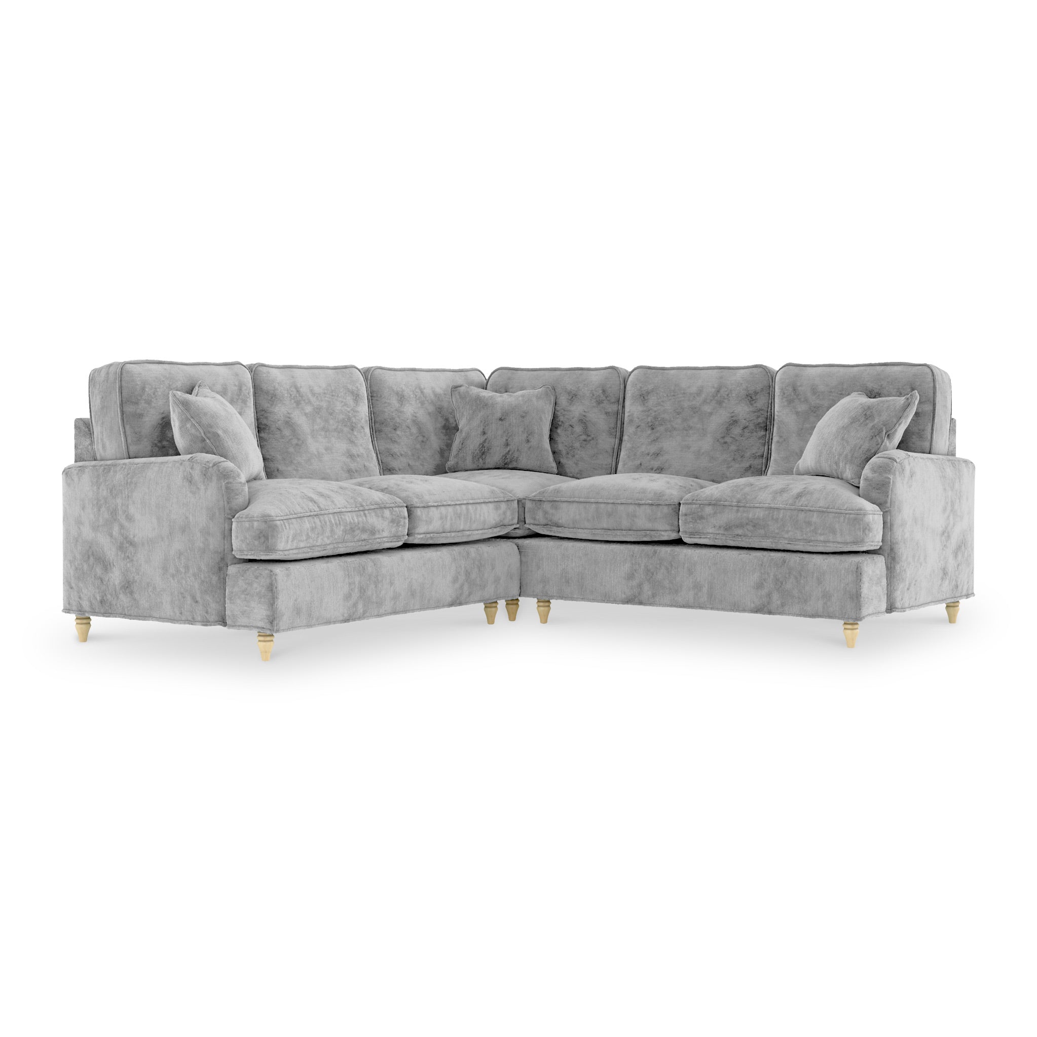 Arthur Large Corner Sofa 8 Chenille Colours Made In Uk Roseland