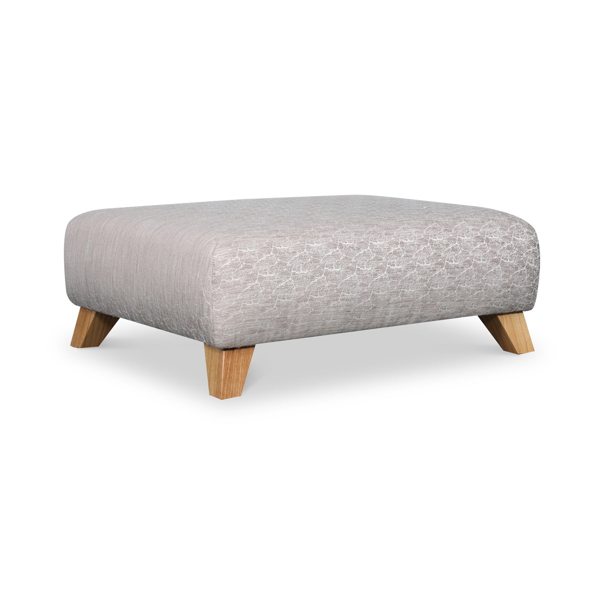Breton Textured Footstool For Living Room Roseland