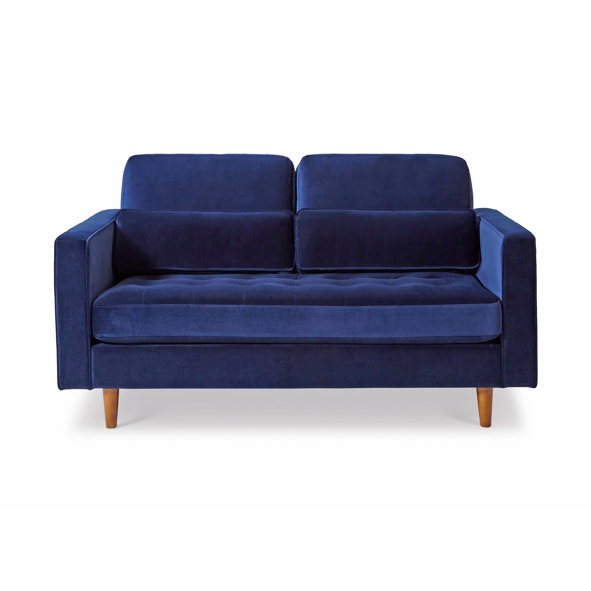 Skye Velvet Mid Century 2 Seater Sofa Express Uk Delivery Roseland