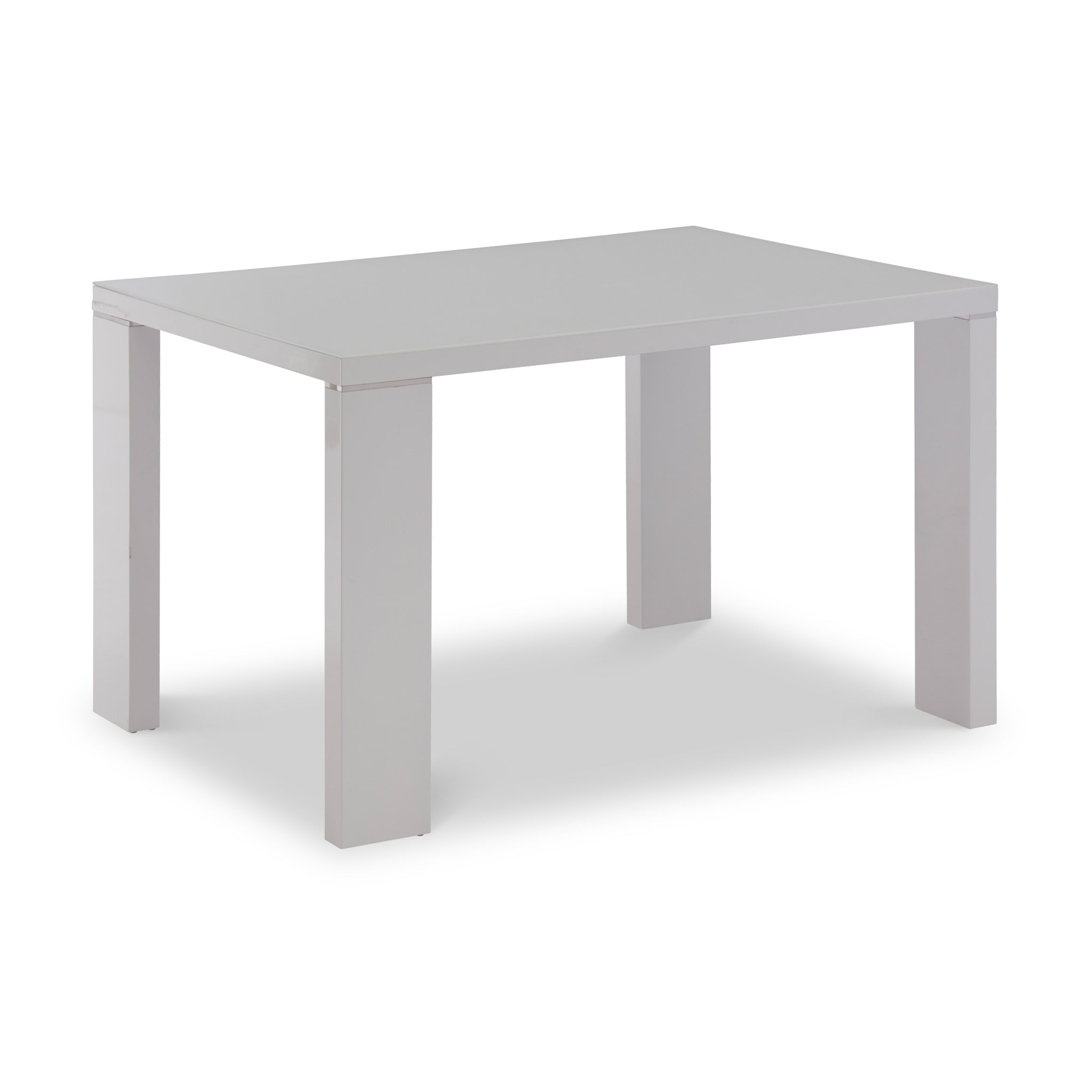 Jackson White Gloss Rectangular Dining Table For 4 6 120cm 150cm