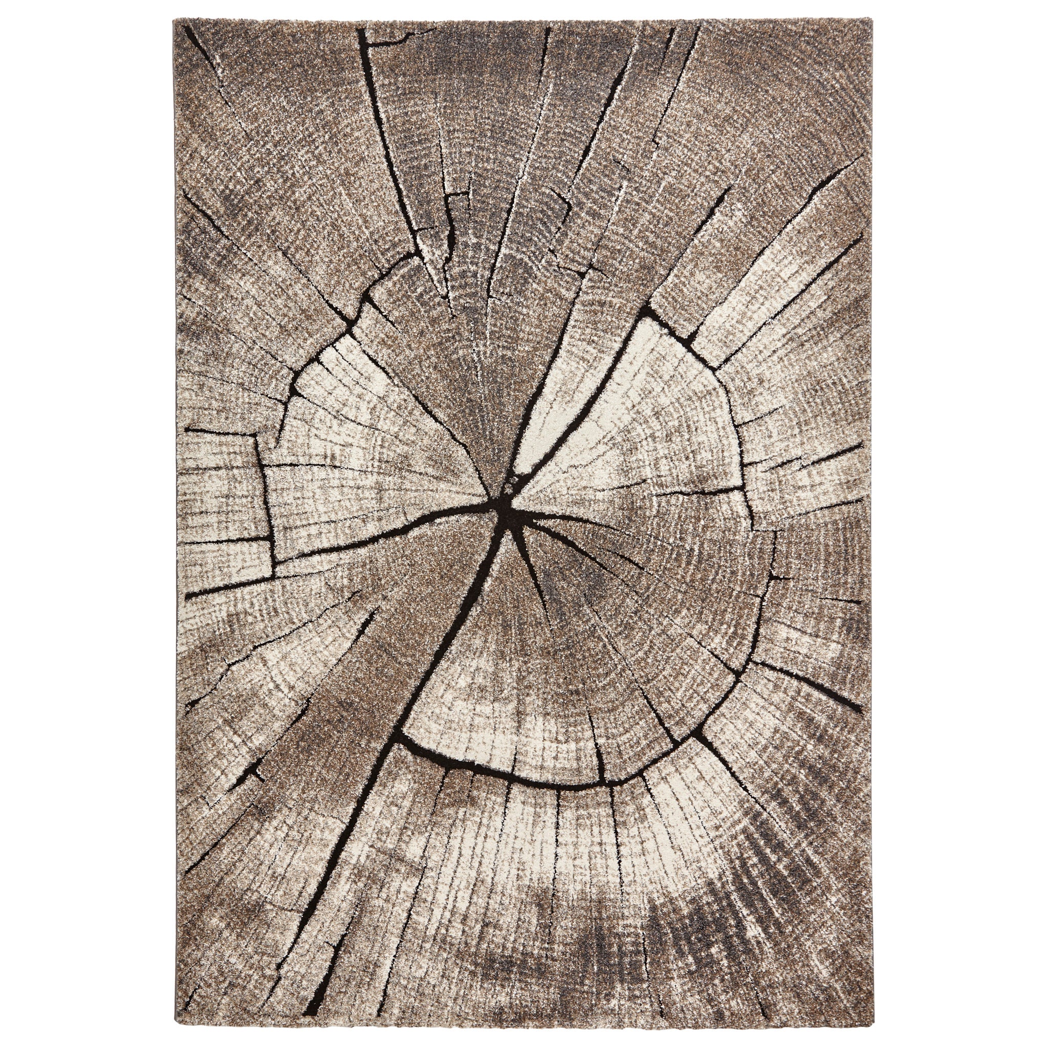 Woodland Tree Patterned Rectangular Rug For Living Room Or Bedroom
