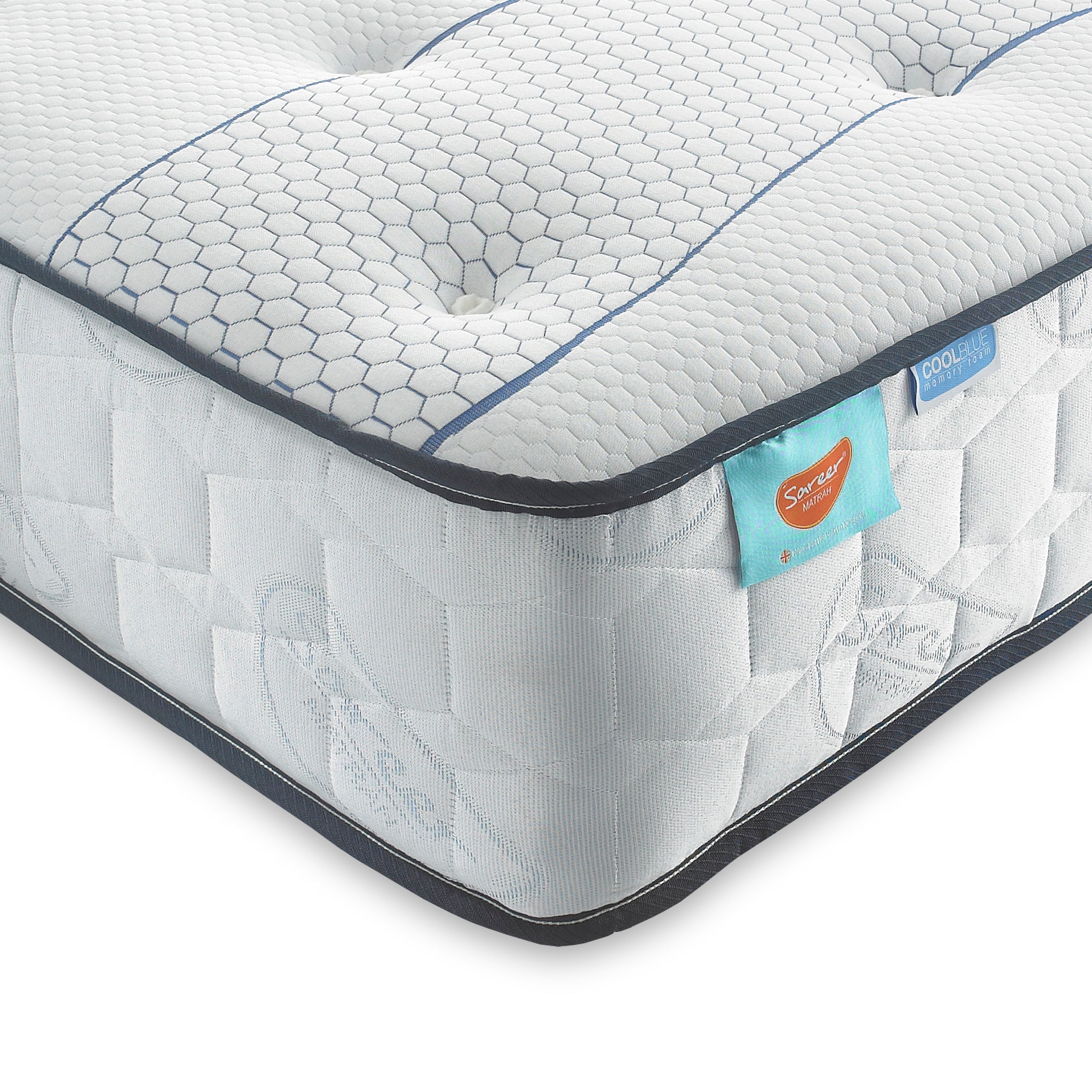 Matrah Cool Blue Pocket Memory Mattress Single Double King Super King