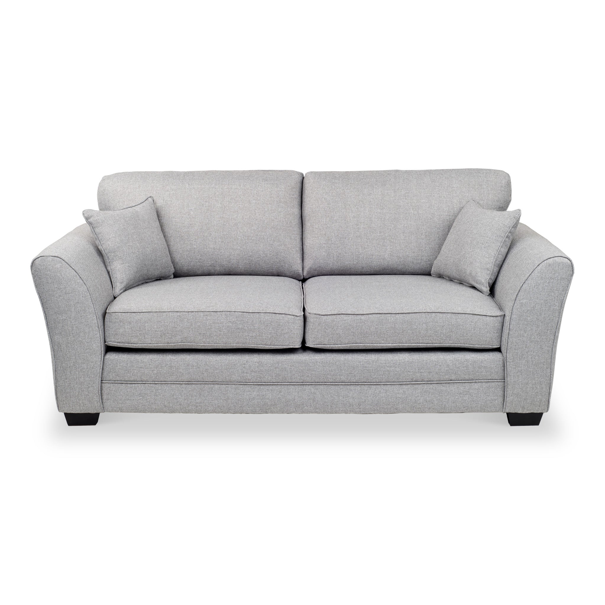 St Ives 3 Seater Sofa Silver Charcoal Blue Fabric Couch Roseland
