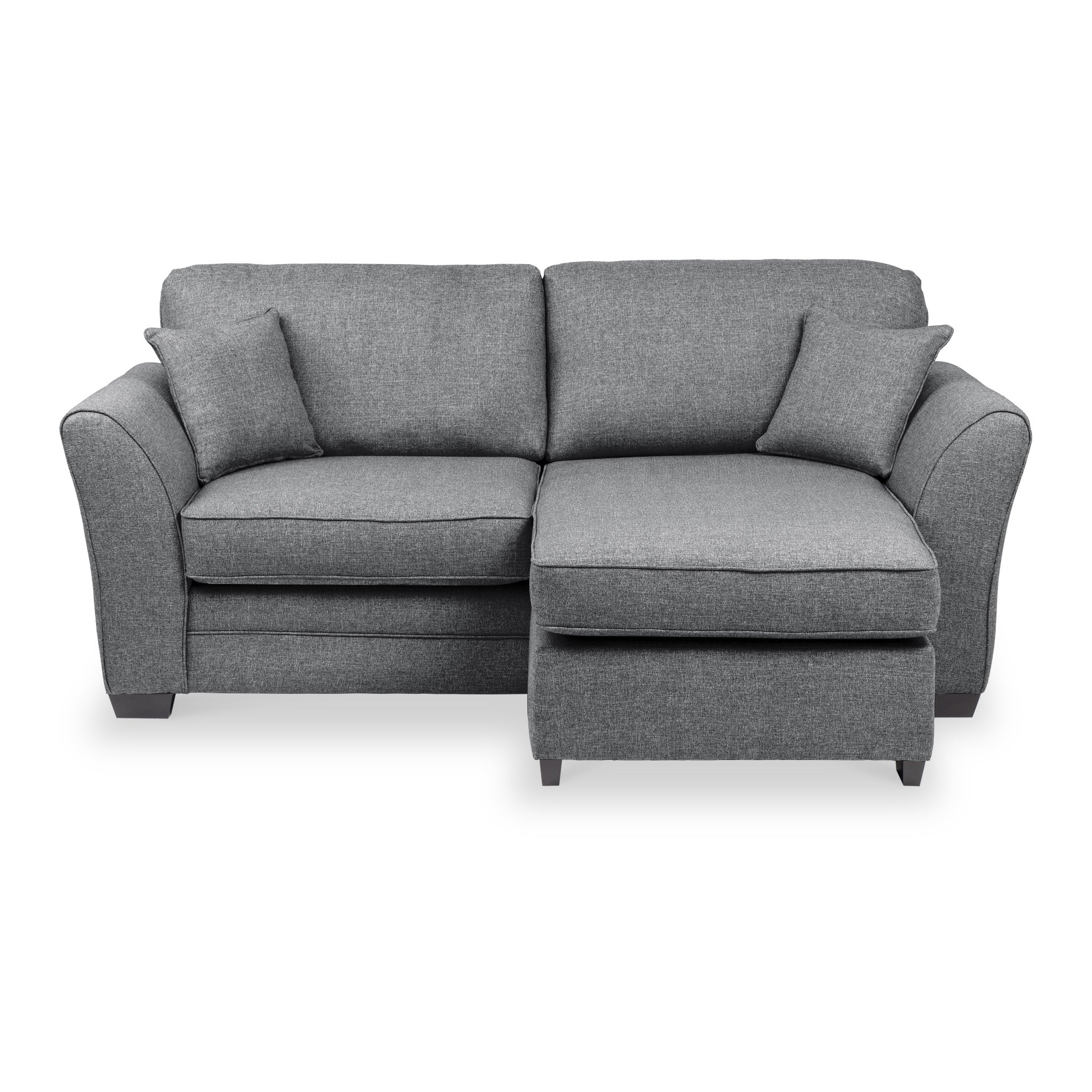 St Ives Chaise Sofa Grey Or Blue Fabric Couch Roseland