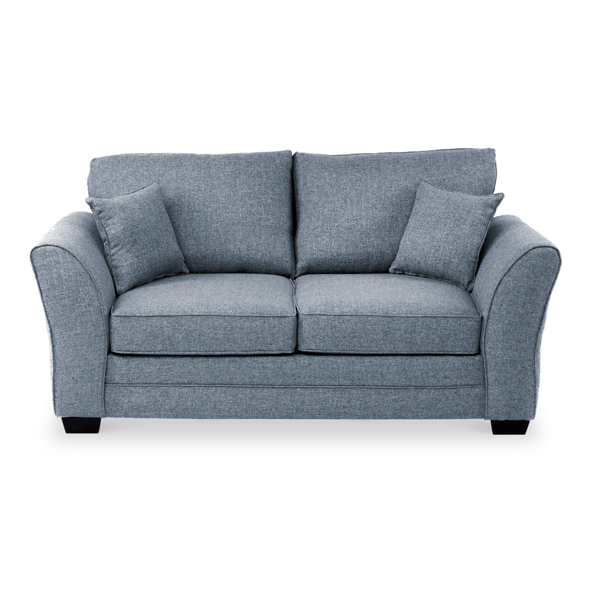 St Ives 2 Seater Sofa Bed Grey Or Blue Fabric Double Guest Bed