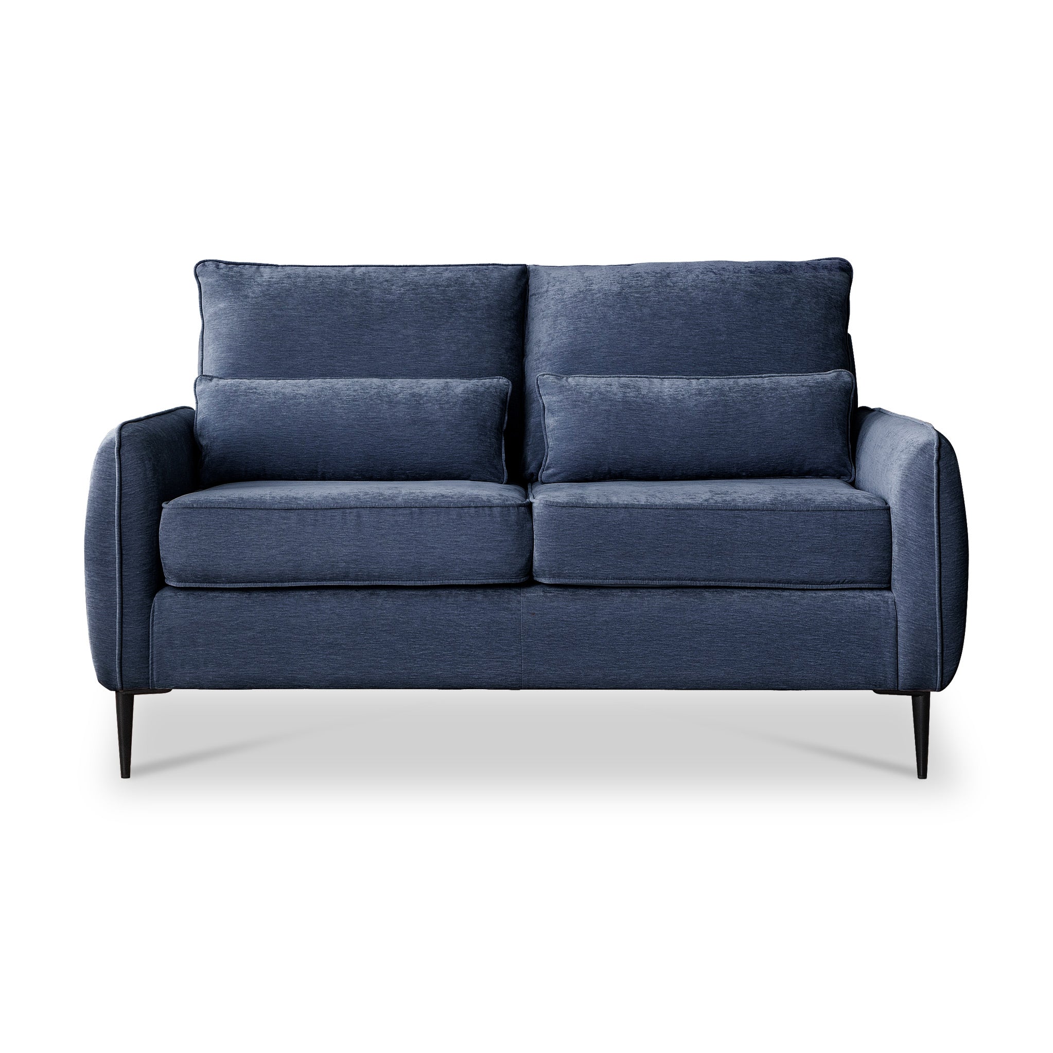Oswald 2 Seater Sofas Modern Grey Or Blue Living Room Fabric Couch