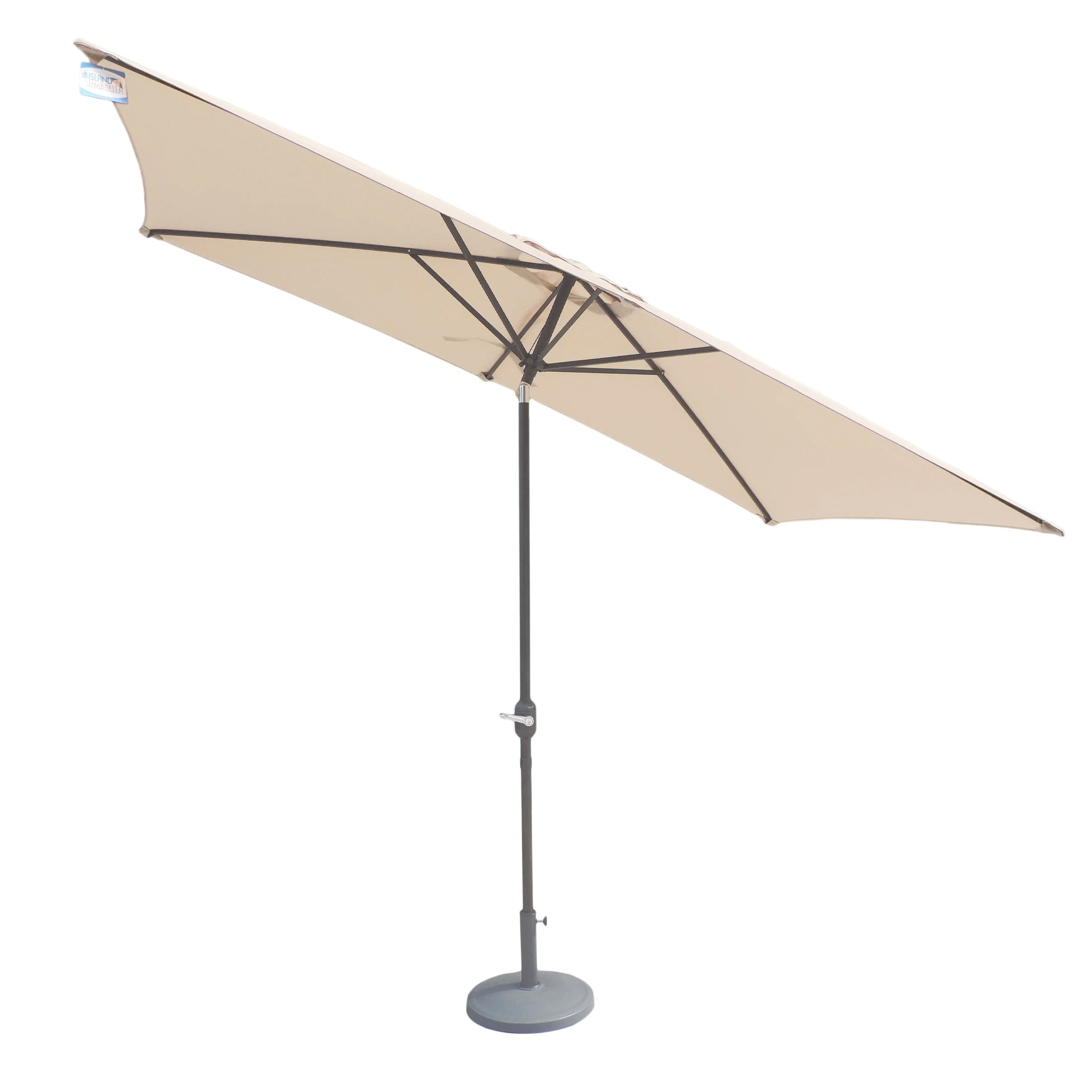 2.4 x 3m Parasol Grey Aluminium Crank Tilt Parasol Canopy – Roseland Furniture