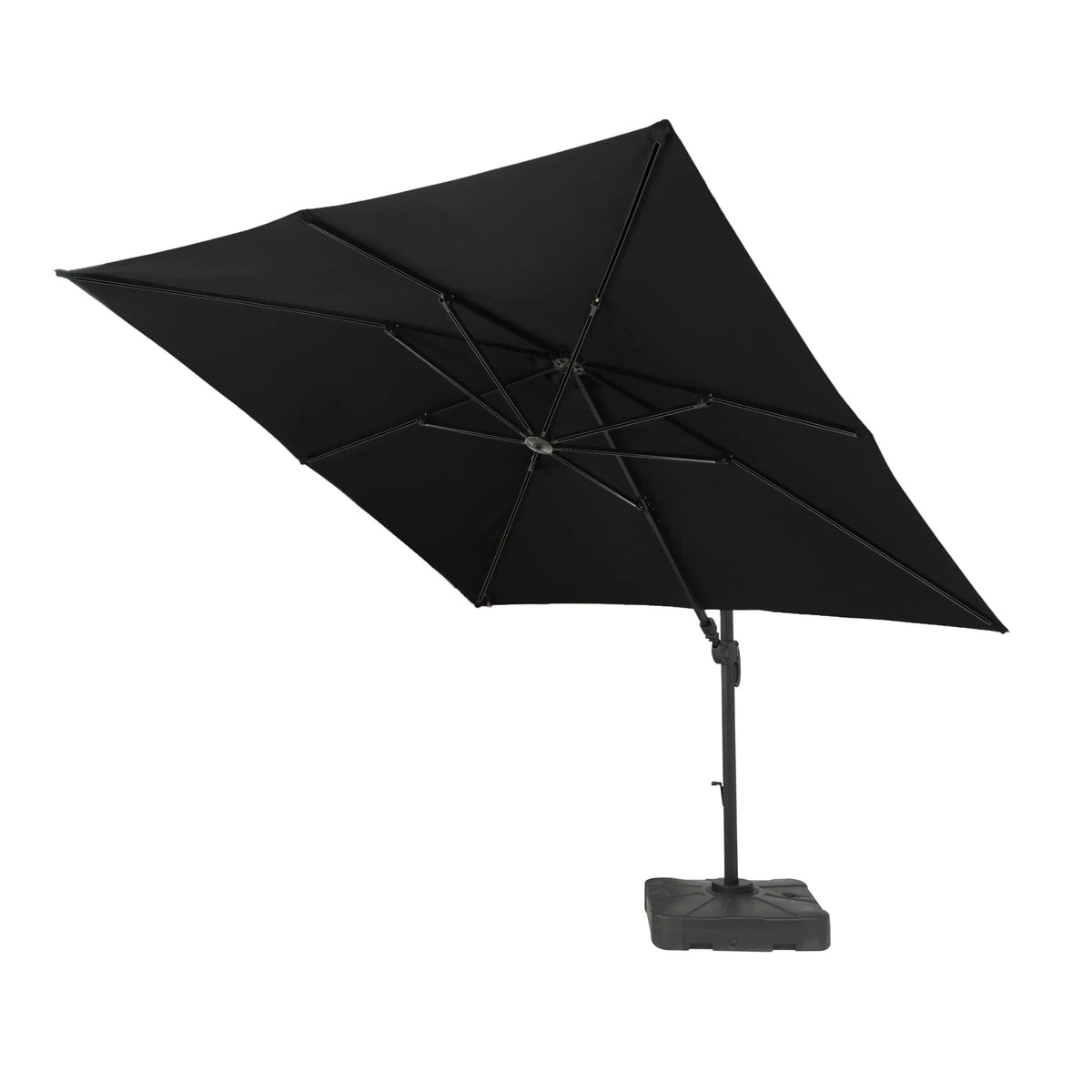 Politieagent Verbazing je bent 3m Square Deluxe Garden Cantilever Parasol Canopy with Base | Roseland  Furniture