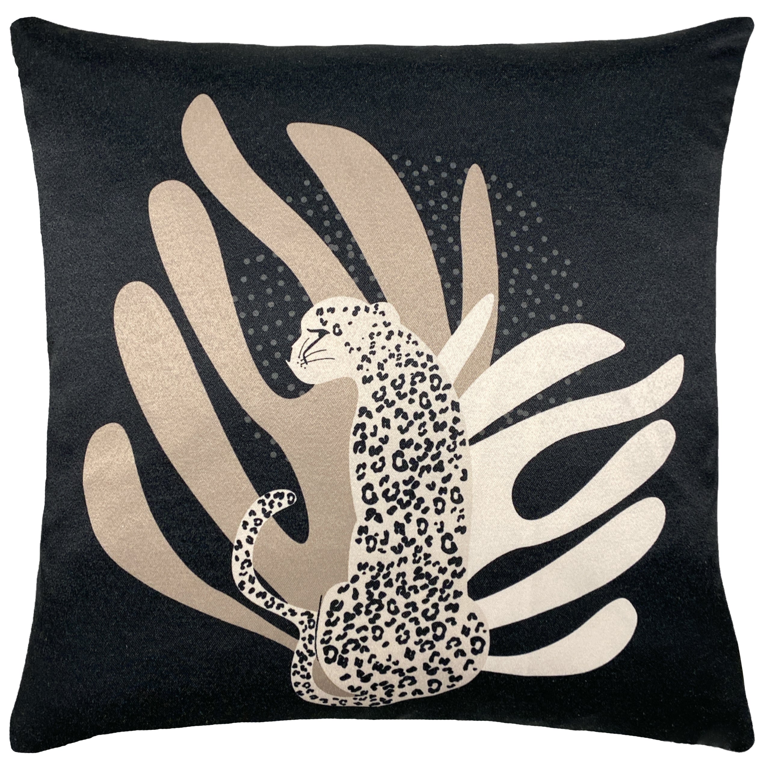 Ares Leopard Sofa Scatter Cushion Velvet Accent Pillow Roseland