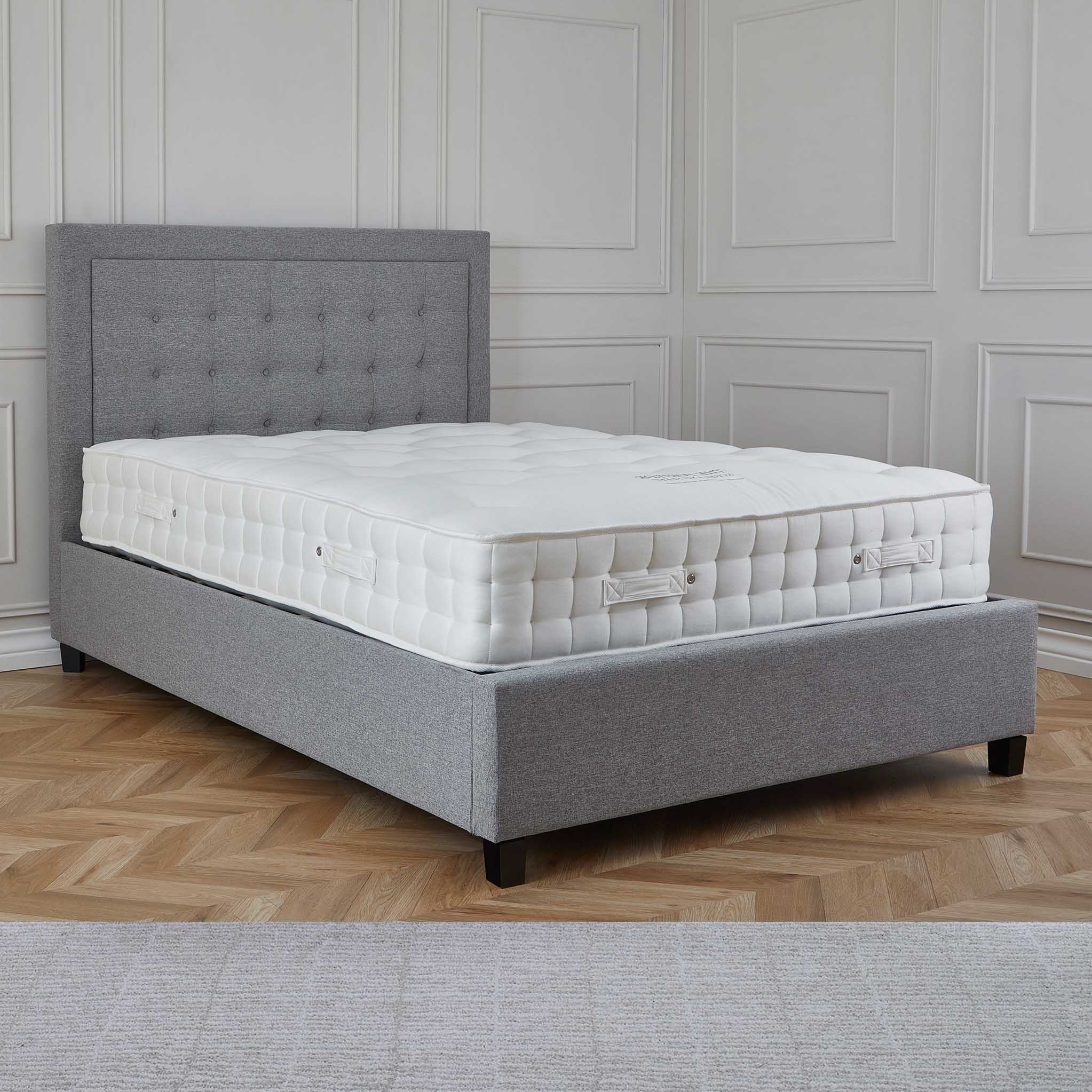 Ashley Upholstered Fabric Ottoman Bed With Gas Lift Roseland