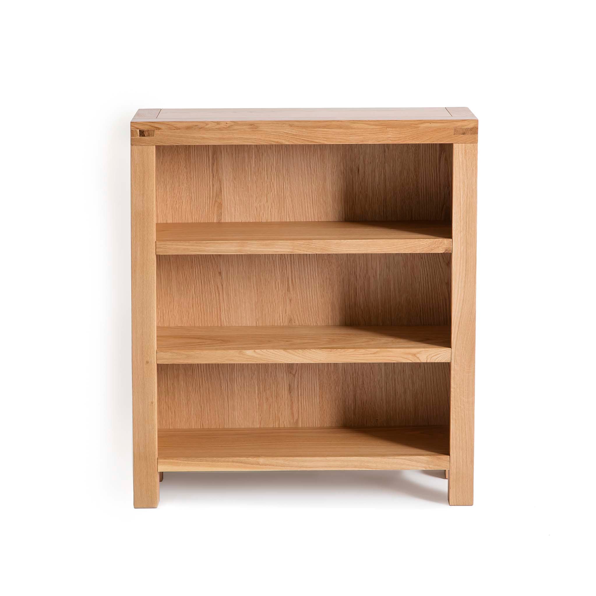 Abbey Waxed Oak Low Bookcase Roseland