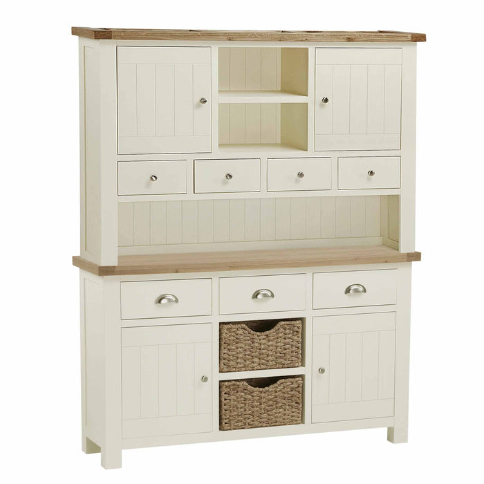 Daymer Cream Painted Kitchen Dresser Modern Oak Country Design