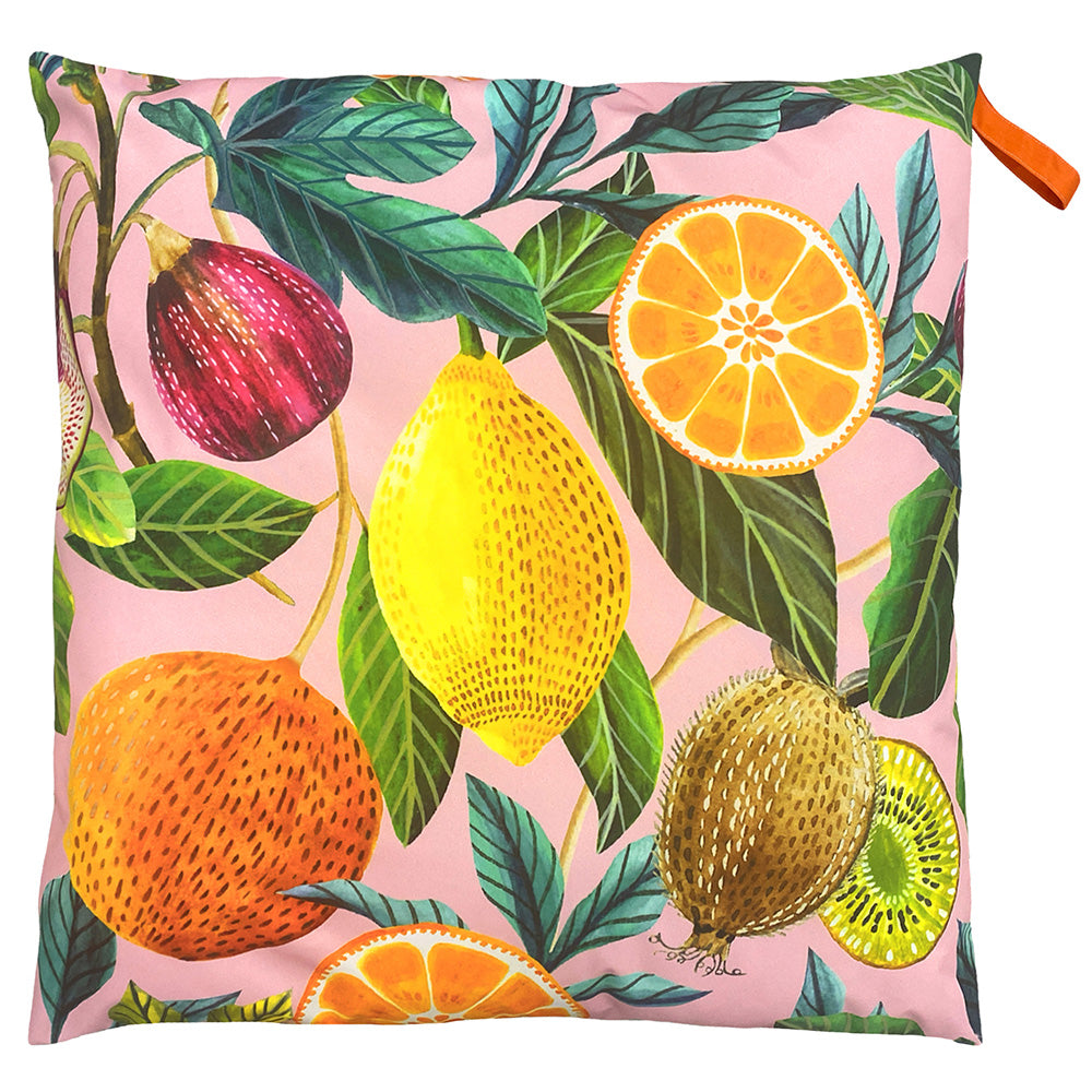 Citrus 70cm Reversible Outdoor Polyester Floor Cushion Roseland