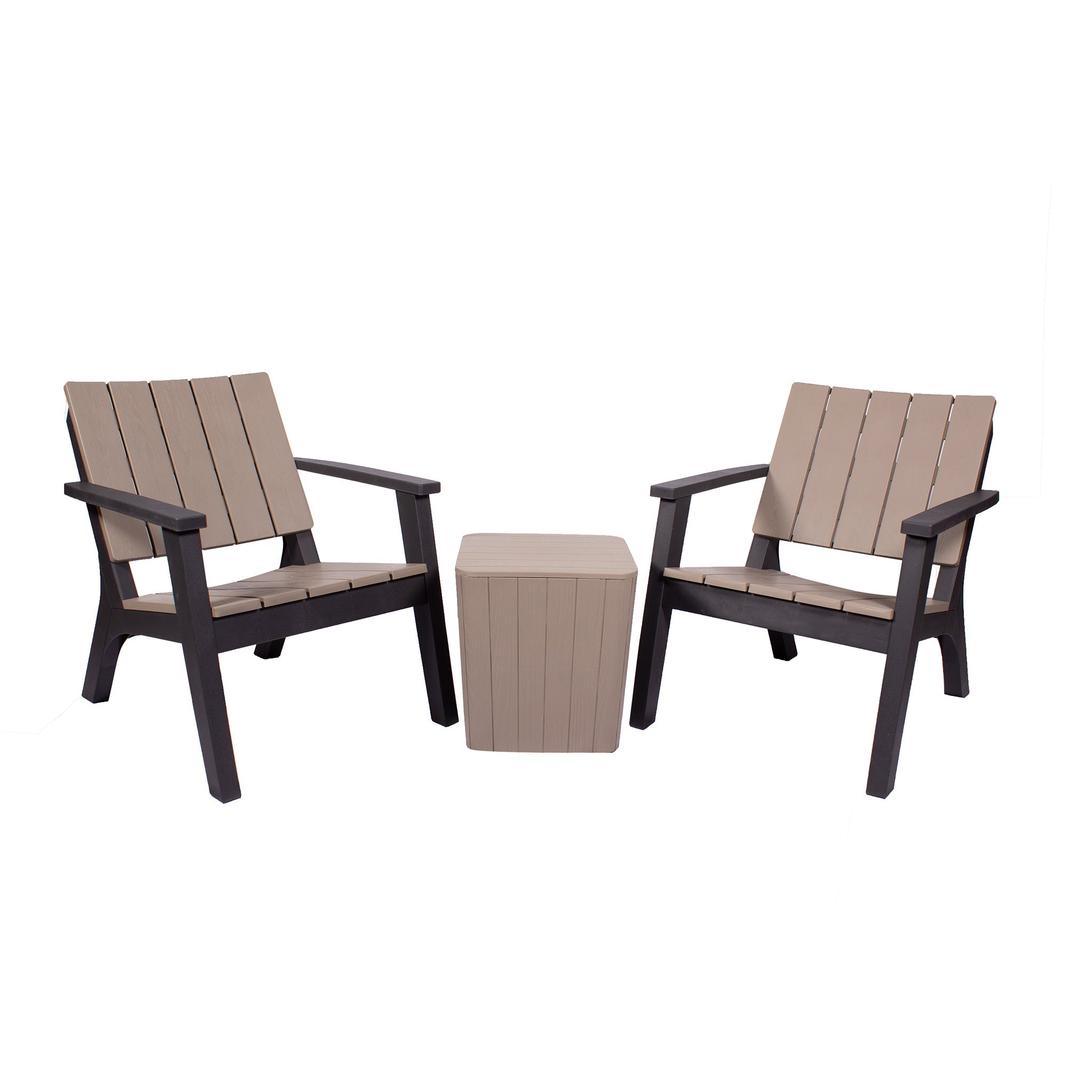 Faro 2 Seat Outdoor Garden Bistro Set With Coffee Table Roseland
