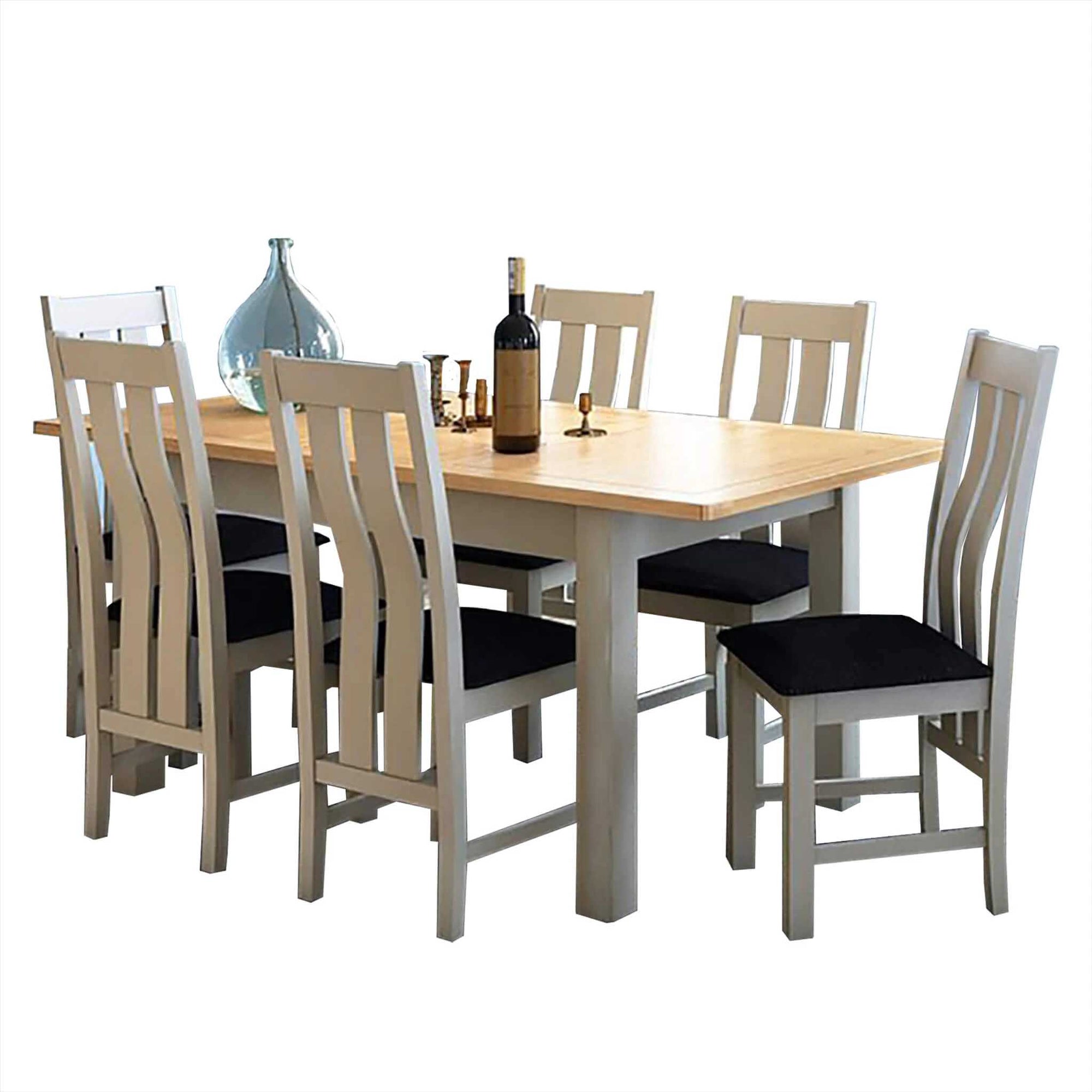 Solid Wood Oak Dining Sets 2 14 Seater Dining Table Chair Sets Roseland Furniture