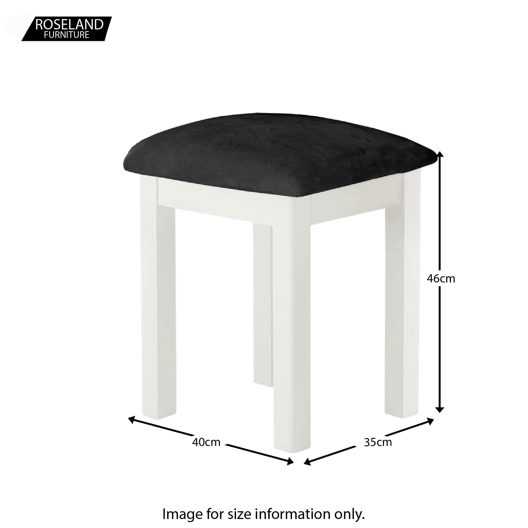 small white stool