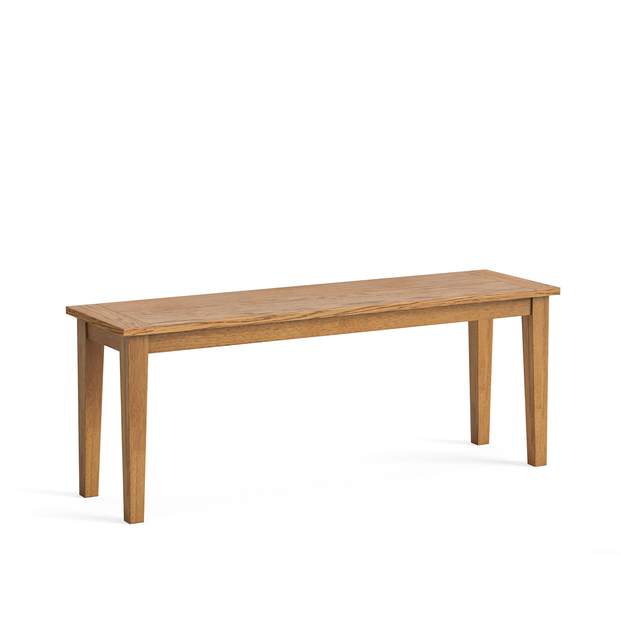 Fran Oak 120cm Dining Bench For 150cm Dining Table Roseland