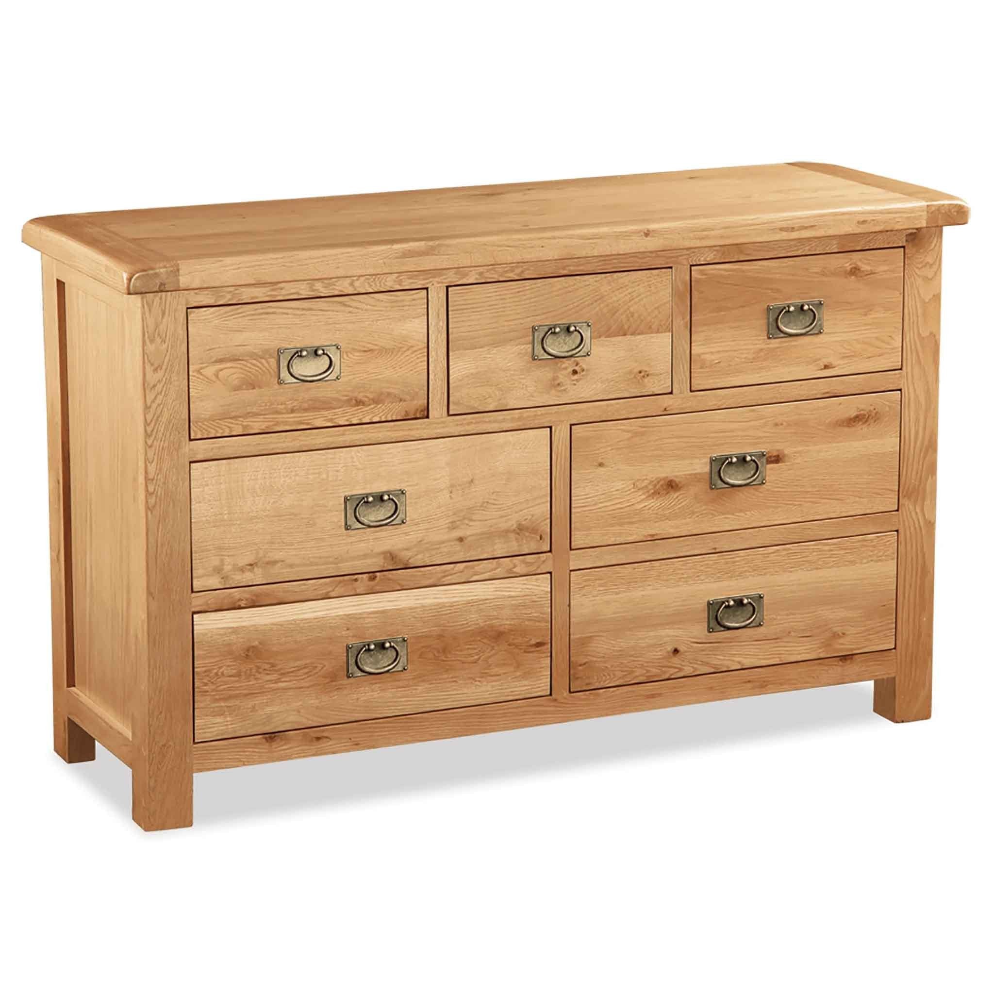 Zelah Oak 3 Over 4 Chest Of Drawers Roseland