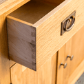 Surrey Oak Small Sideboard - Dovetail joints on drawer