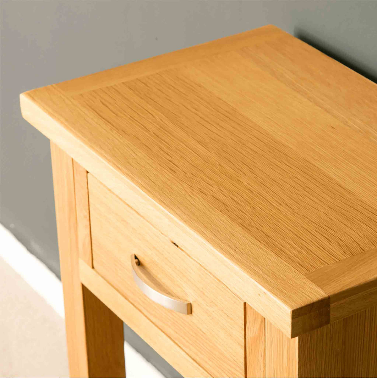 London Oak Hall Table, Handcrafted, Solid Wood Small 