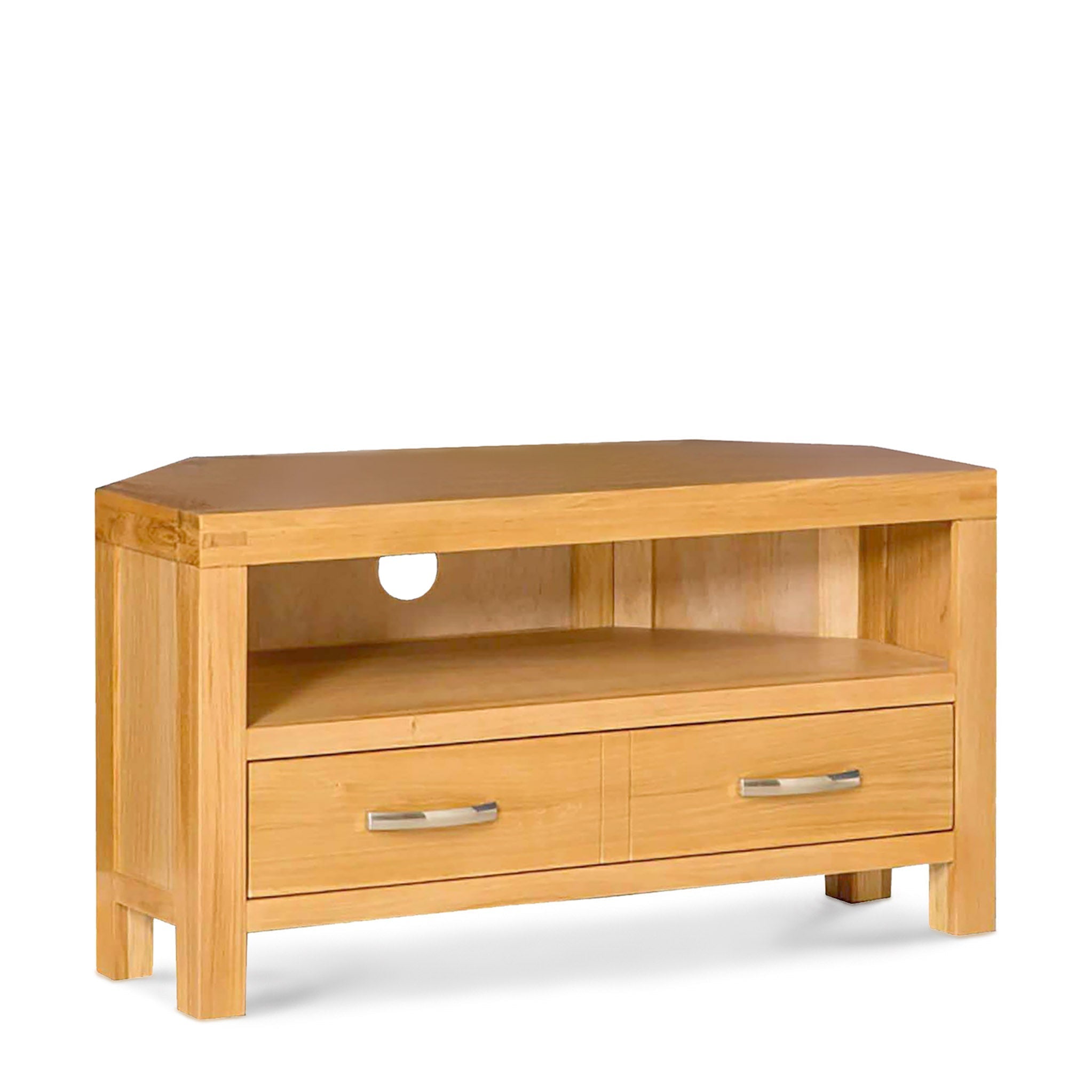 Abbey Light Oak Corner Tv Unit Roseland