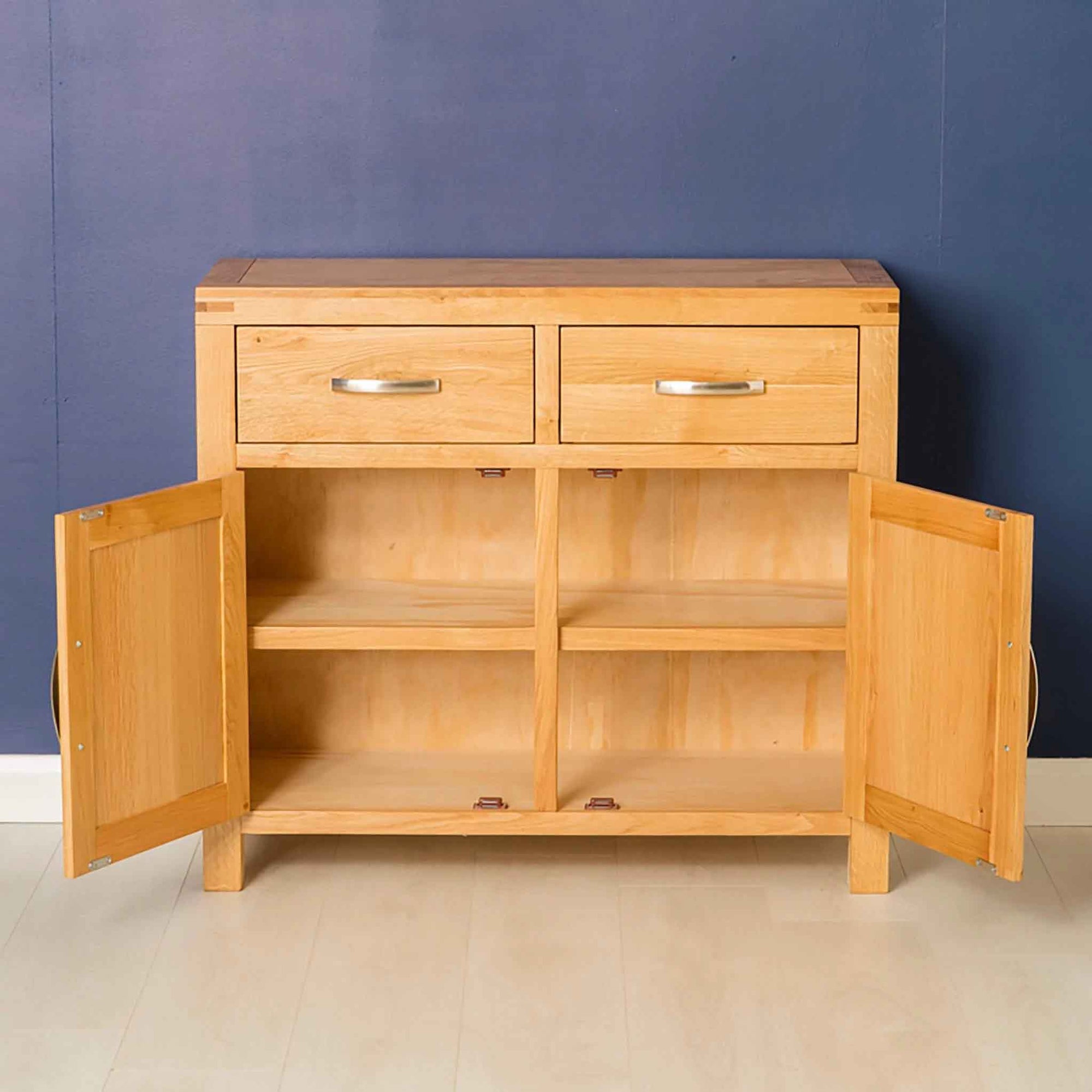 G4096 Small 2 Drawer Sideboard Cabinet Abbey Light Oak Roseland Furniture 2 2000x ?v=1605185847