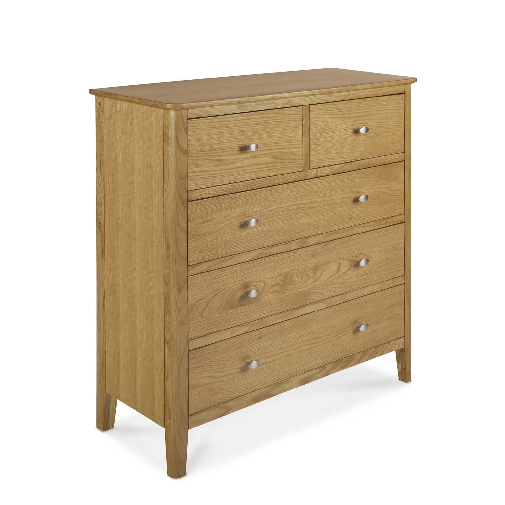 Alba Oak 2 Over 3 Drawer Chest Roseland