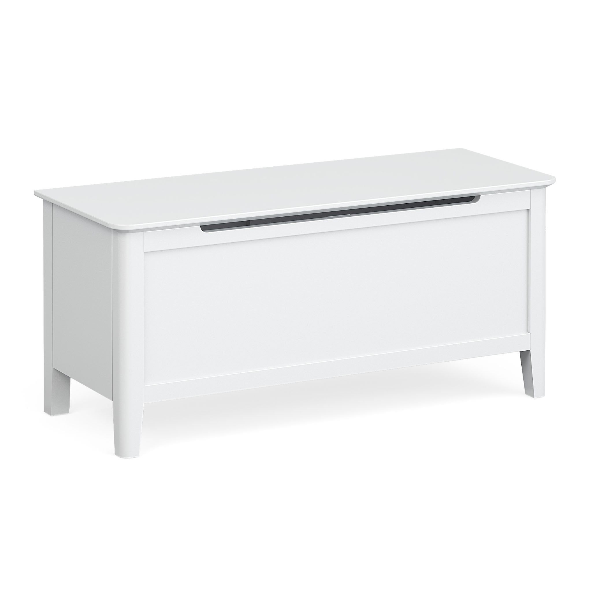 White Ottoman Blanked Box, Solid Wood | Roseland – Roseland Furniture