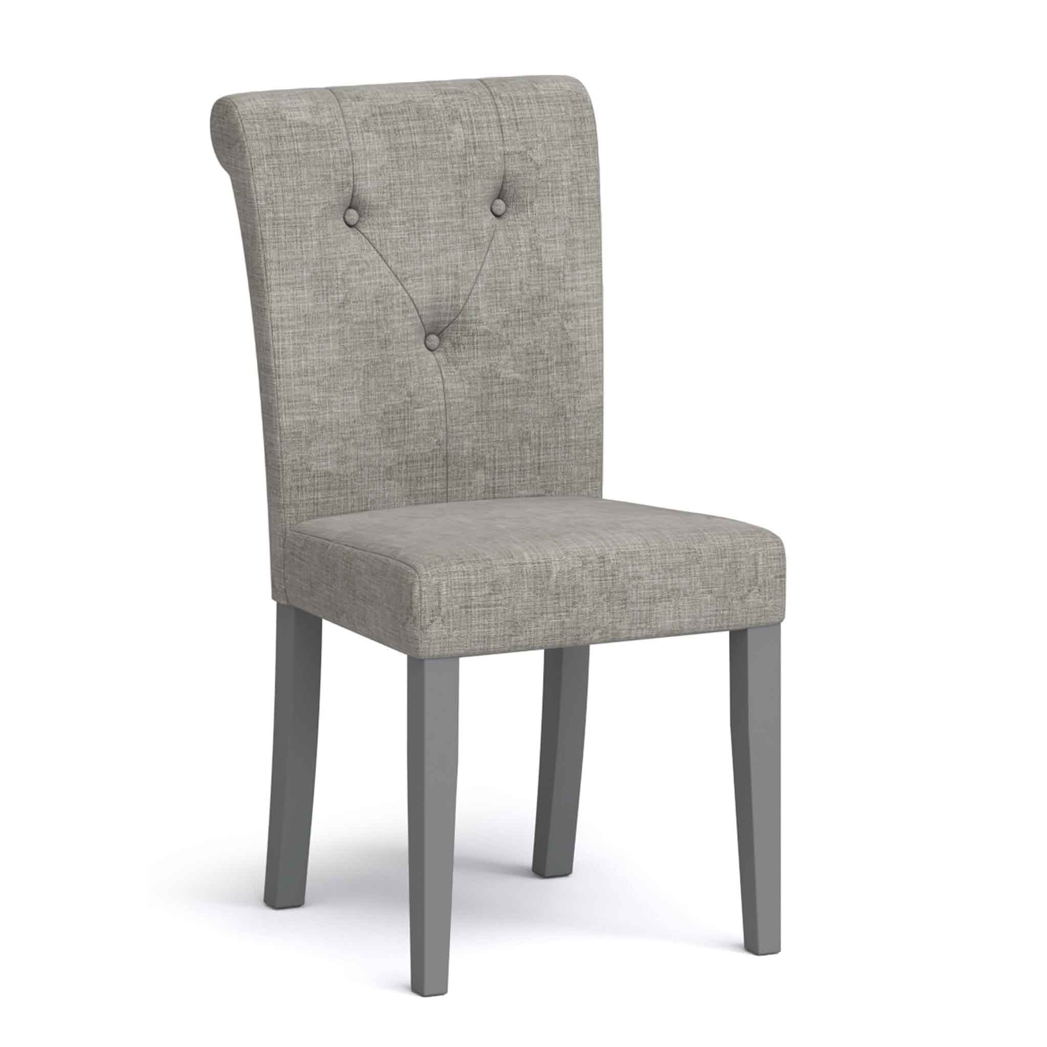 Mulsanne Grey Fabric Upholstered Dining Chair Roseland
