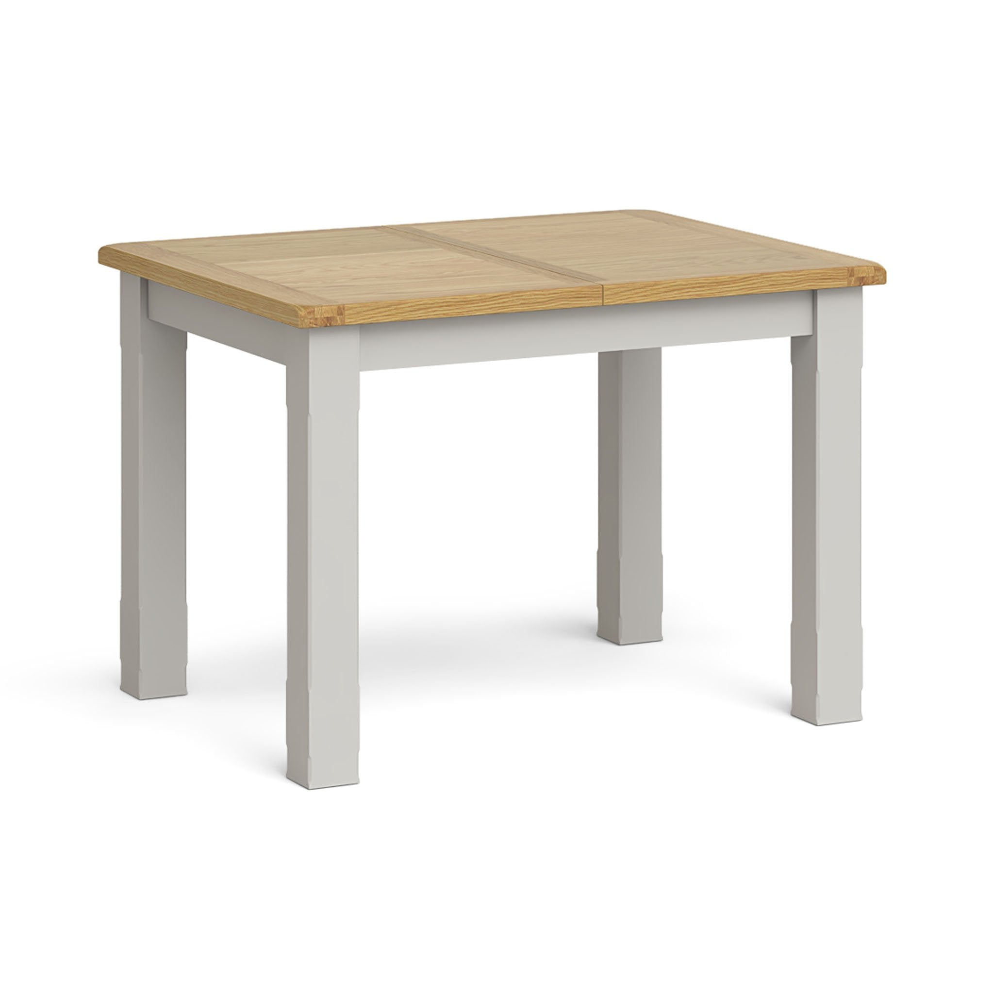 Lundy Grey Extending Dining Table Oak Top Roseland