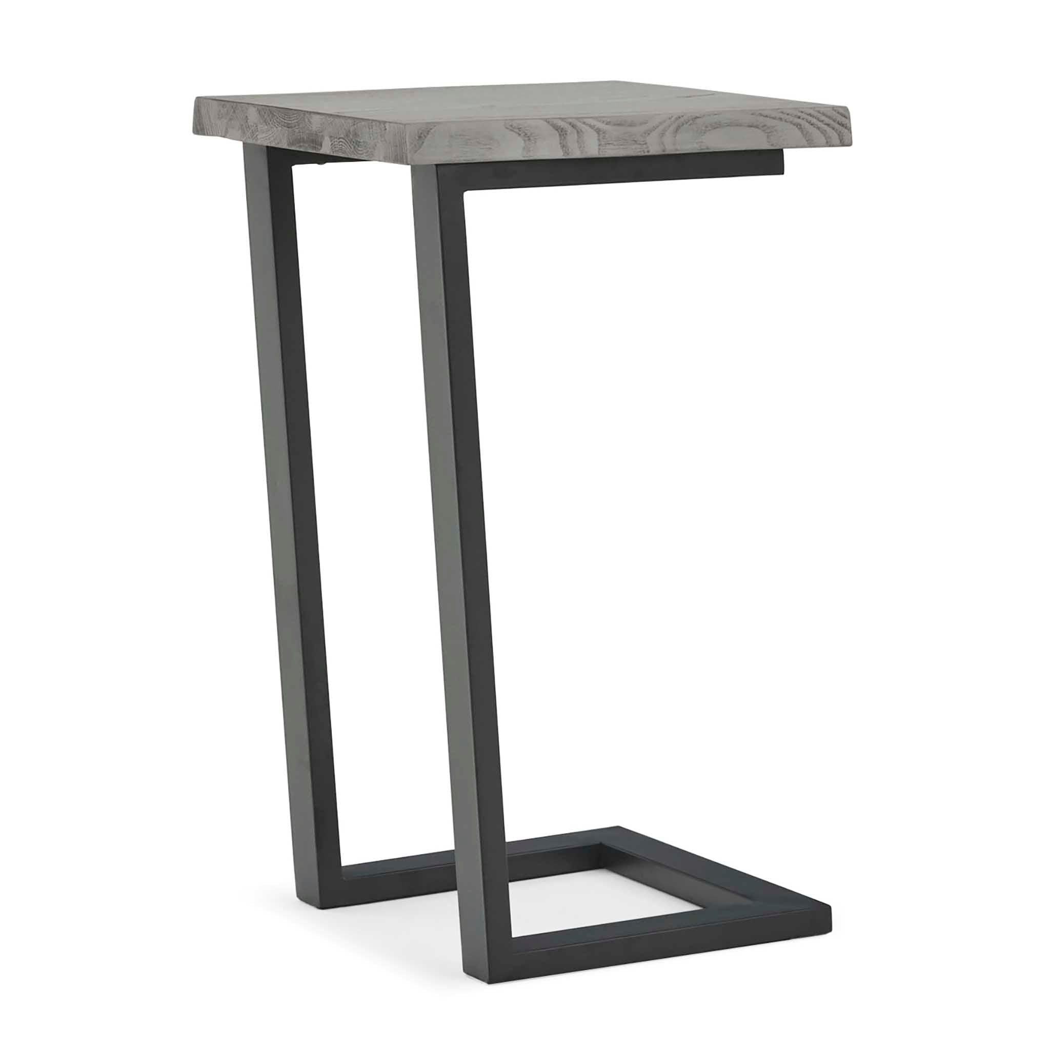 Industrial Side Table Metal And Wood