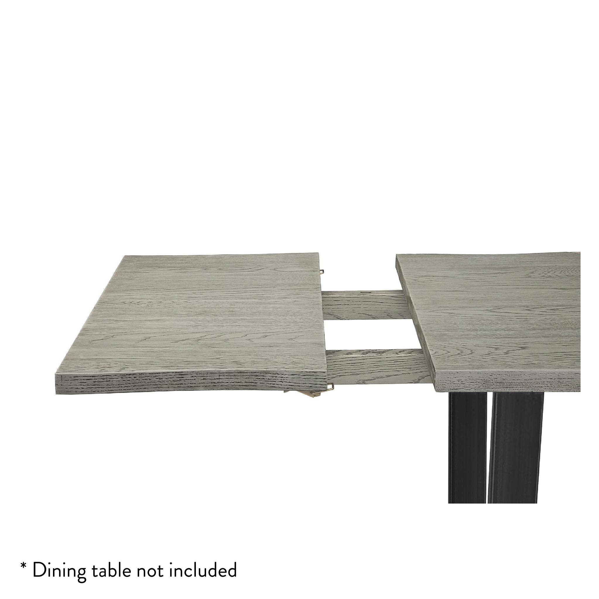 Soho Industrial Grey Dining Table Extension Leaf Roseland