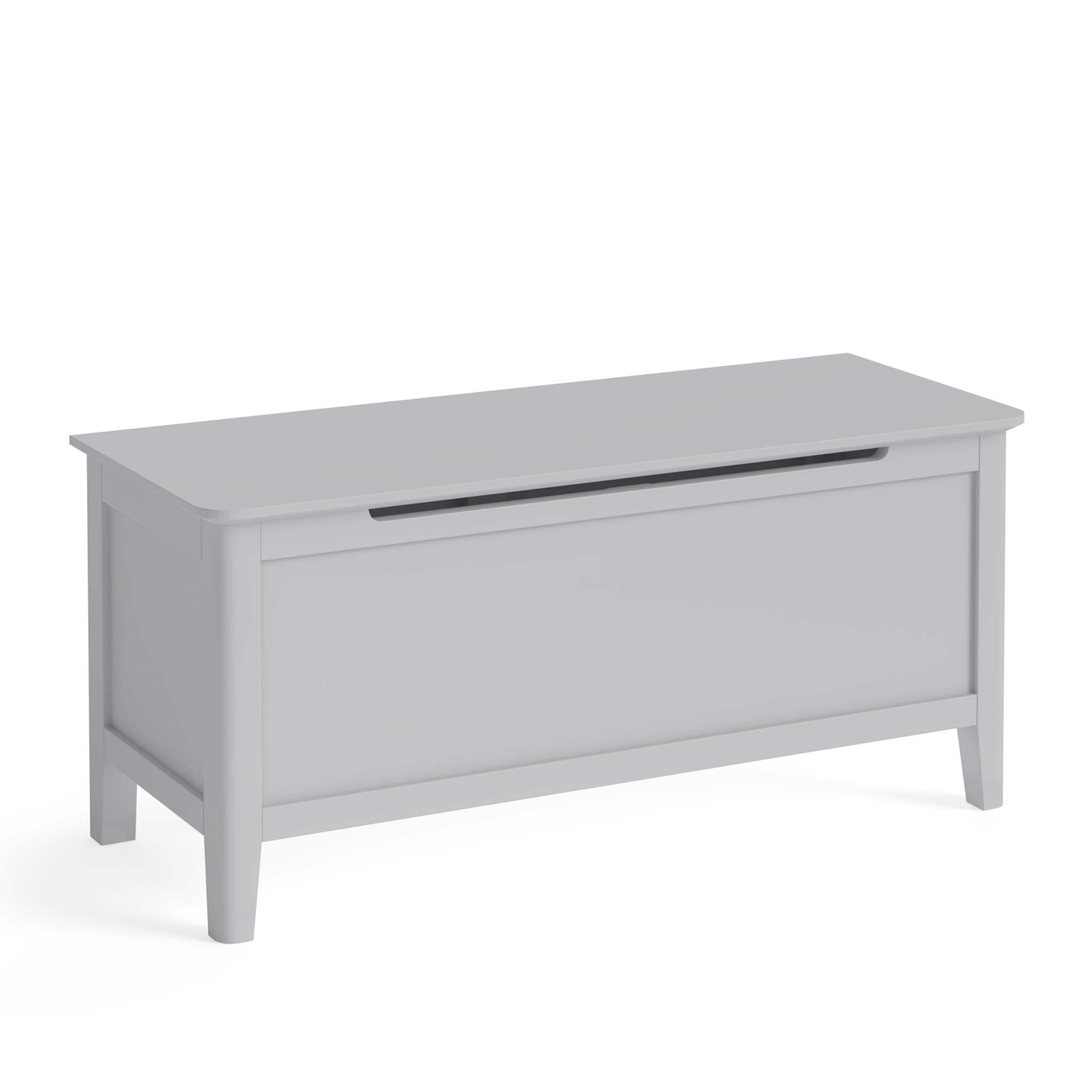 Elgin Light Grey Wooden Blanket Box Roseland