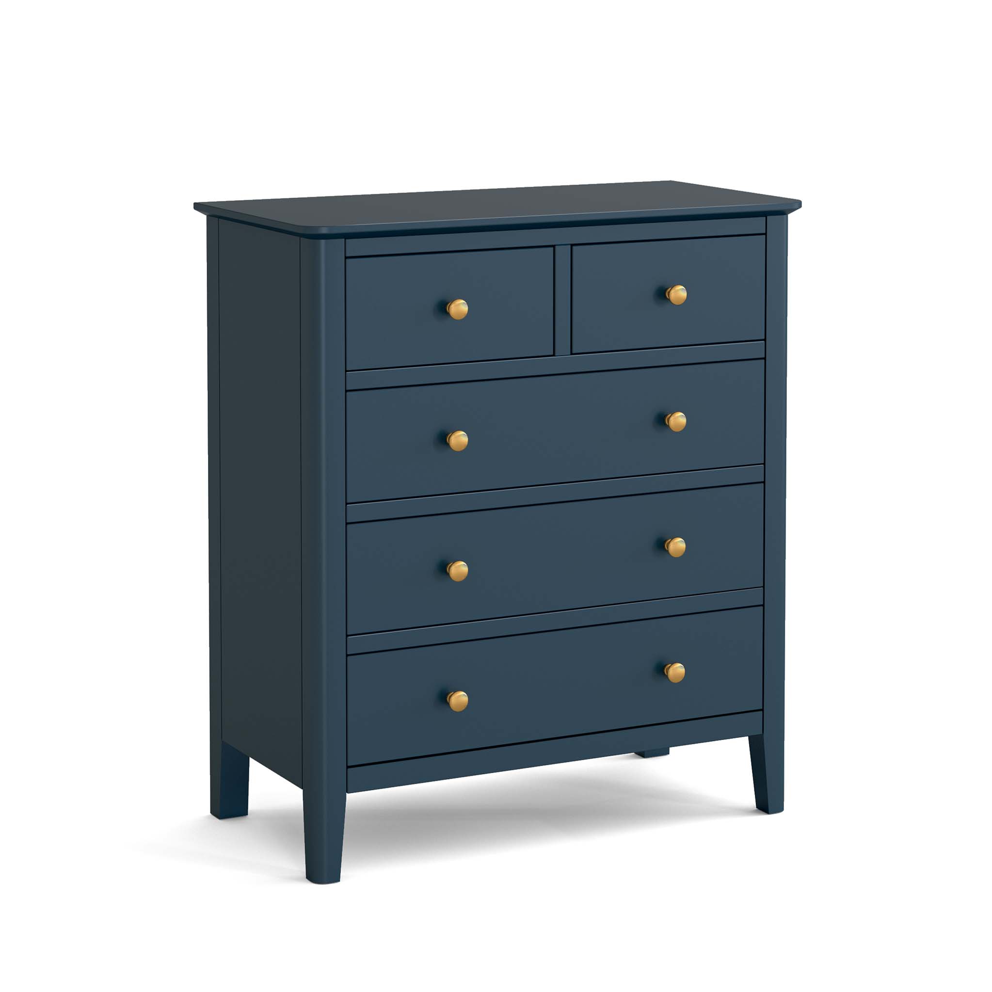 Stirling Blue 2 Over 3 Chest Of Drawers Roseland