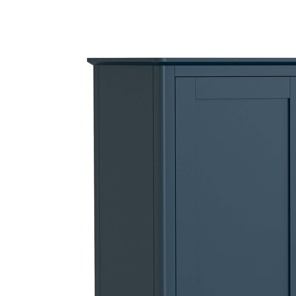 Stirling Blue Triple Wardrobe with Drawer | Roseland Furniture