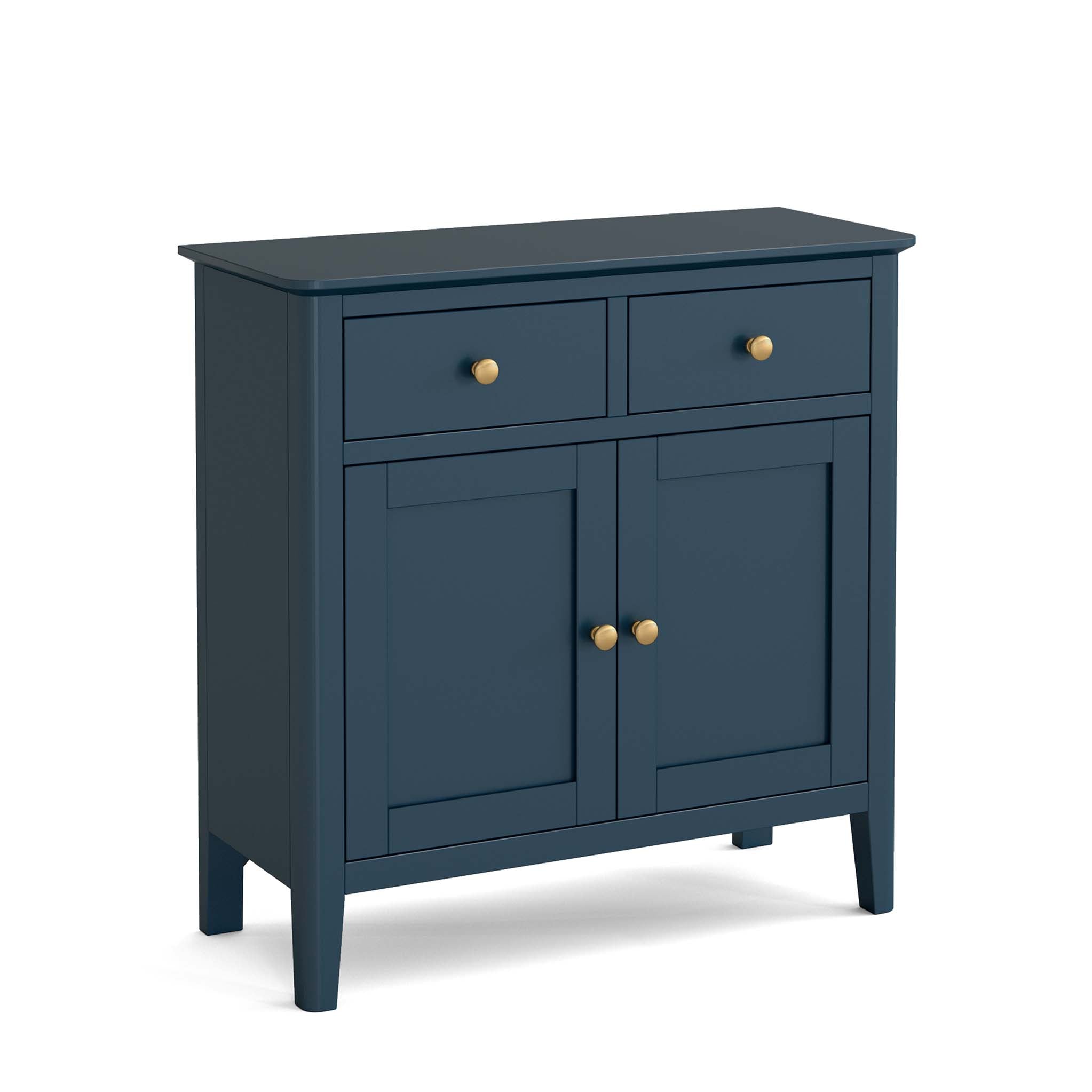 Stirling Blue Mini Sideboard With Drawers Solid Pine Wood Roseland