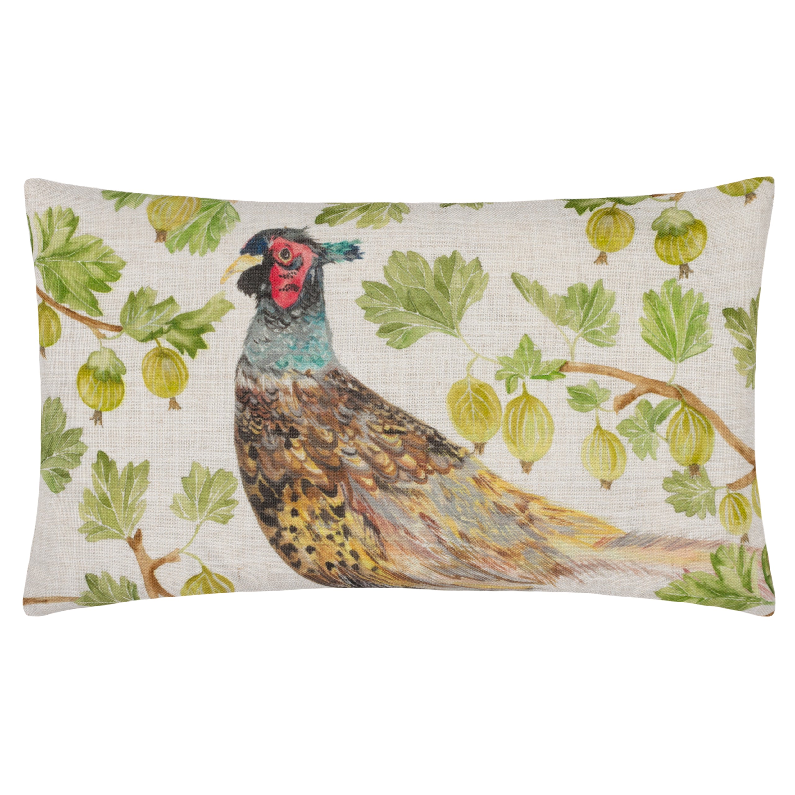 Grove Pheasant 50cm Polyester Bolster Cushion Roseland