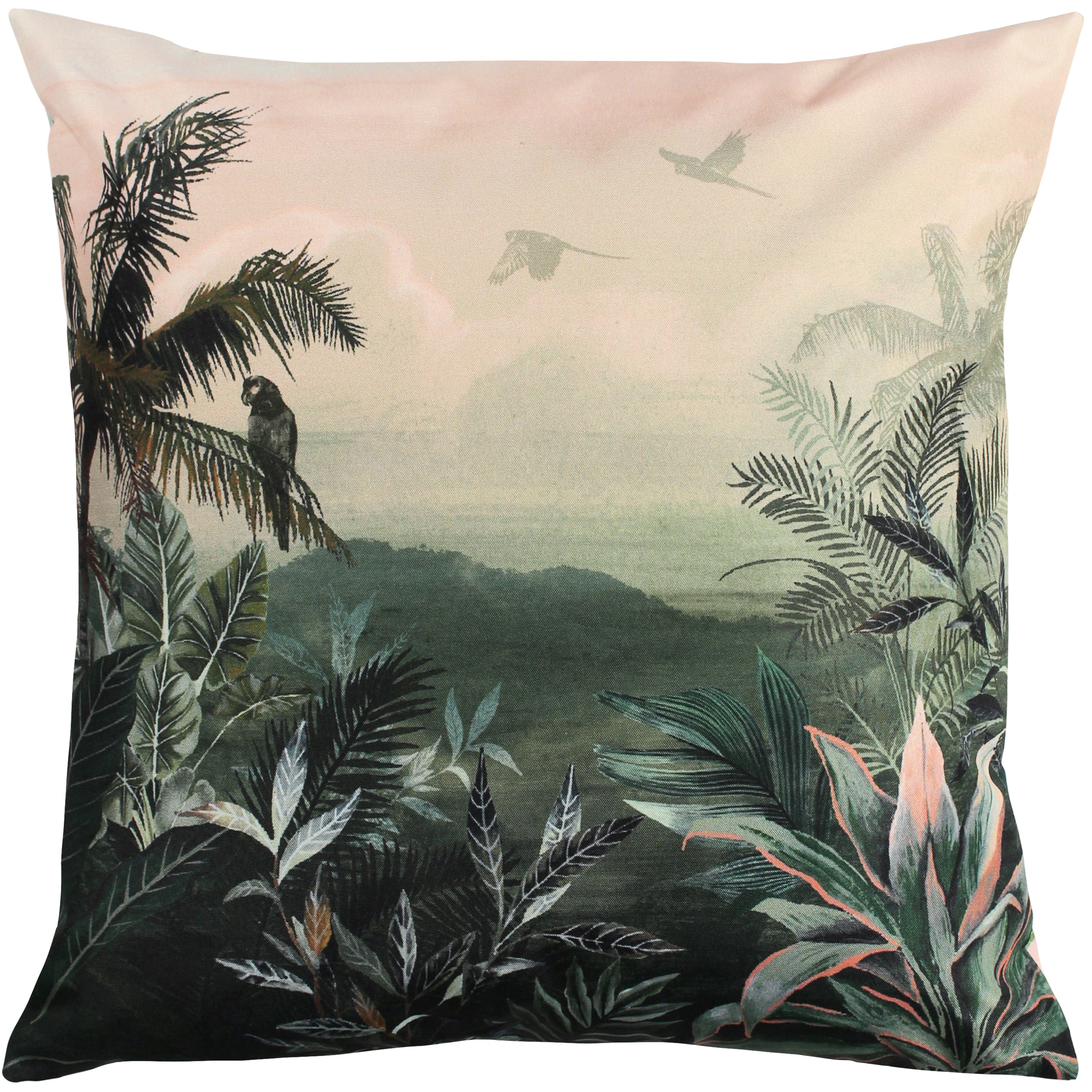 Jungle 43cm Reversible Outdoor Polyester Square Cushion Roseland