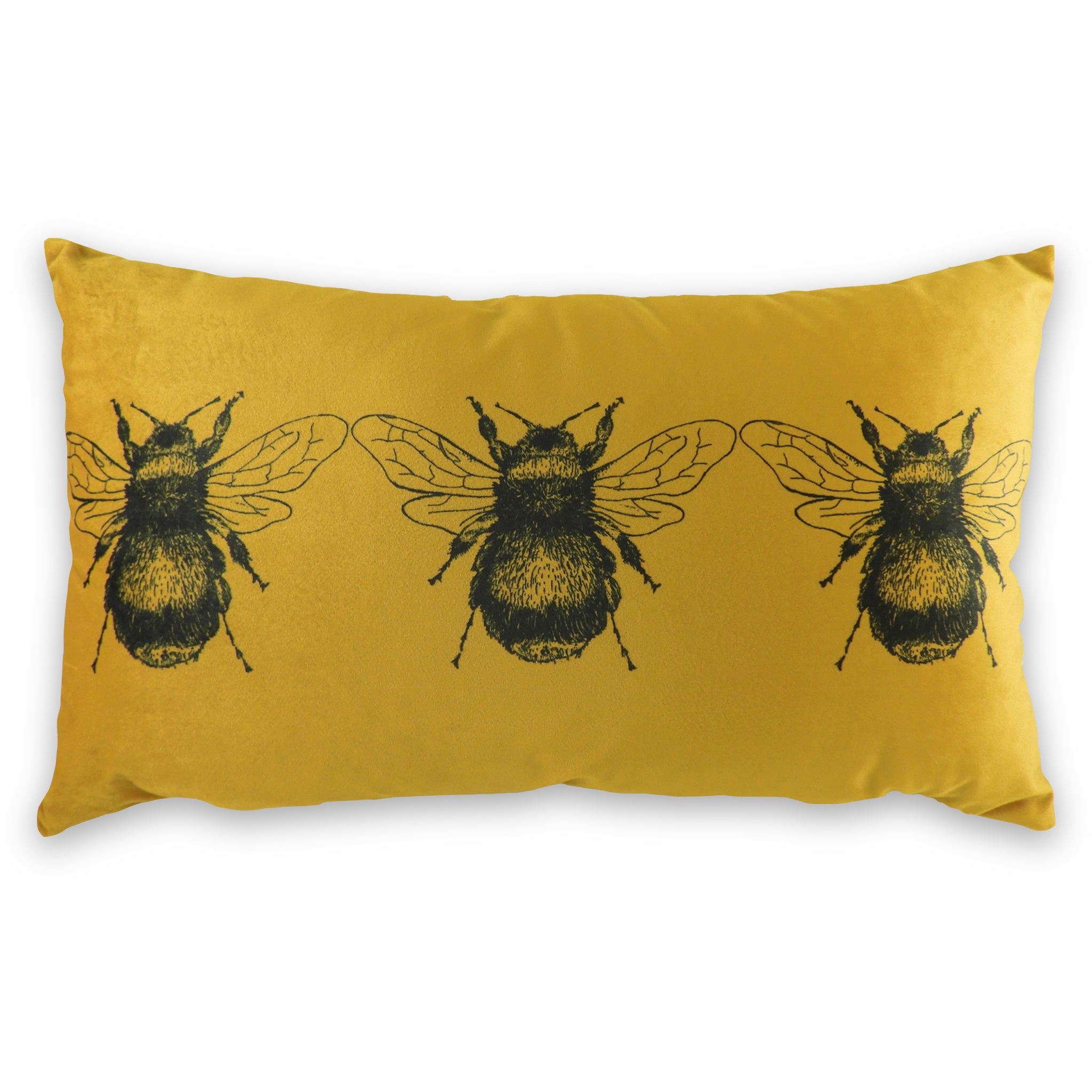 Jorge Rectangular Bumble Bee Polyester Cushion Boudoir Accent Pillow