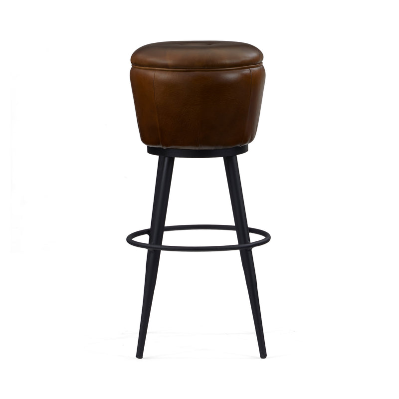 Stanley Tooled Leather Saddle Stool – Runyon's Fine Furniture