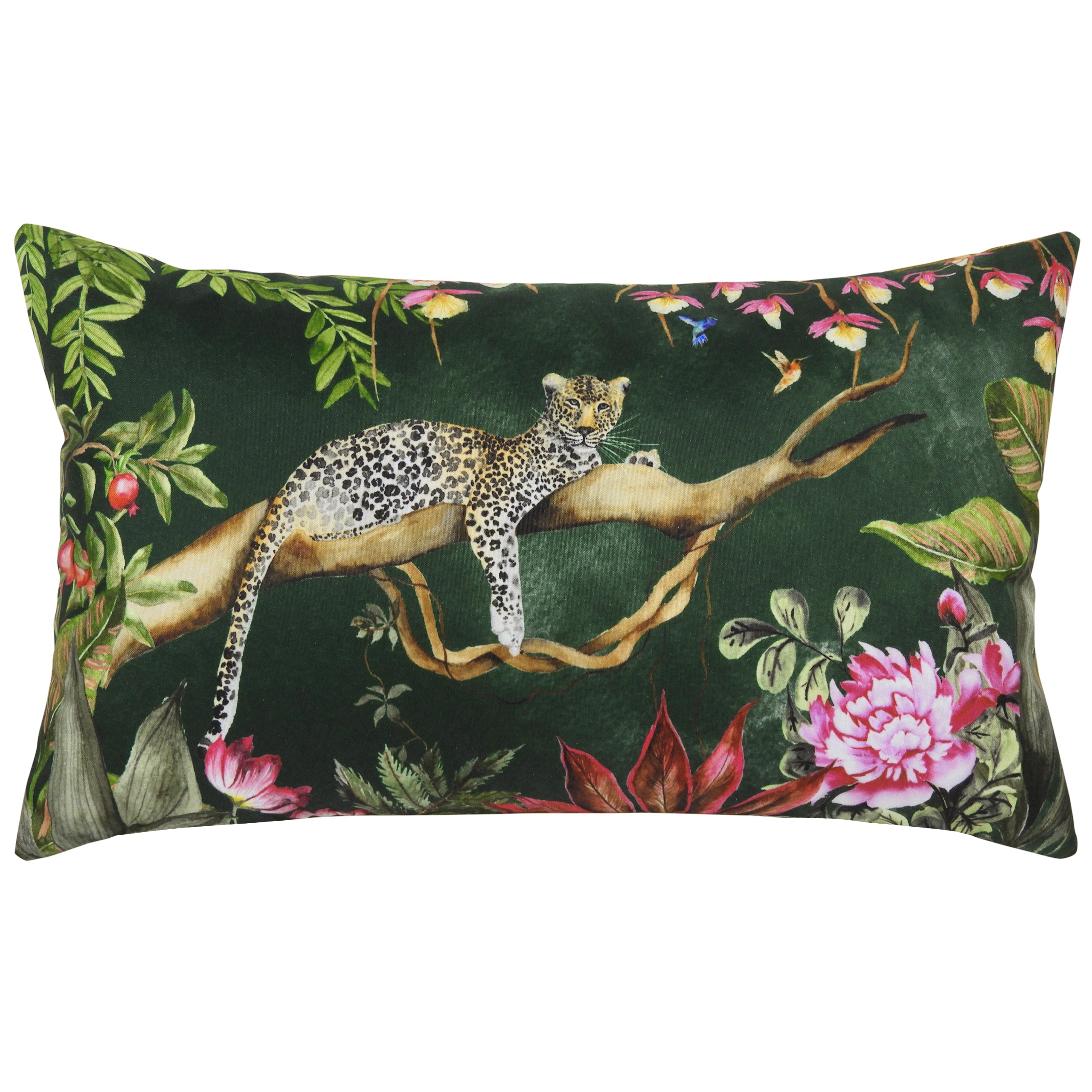 Leopard 50cm Reversible Outdoor Polyester Bolster Cushion Roseland