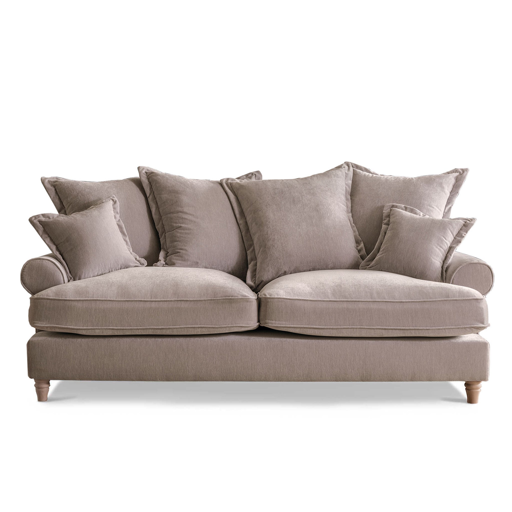 Riley Pillow Back 3 Seater Sofa 8 Colours Made In Uk Roseland