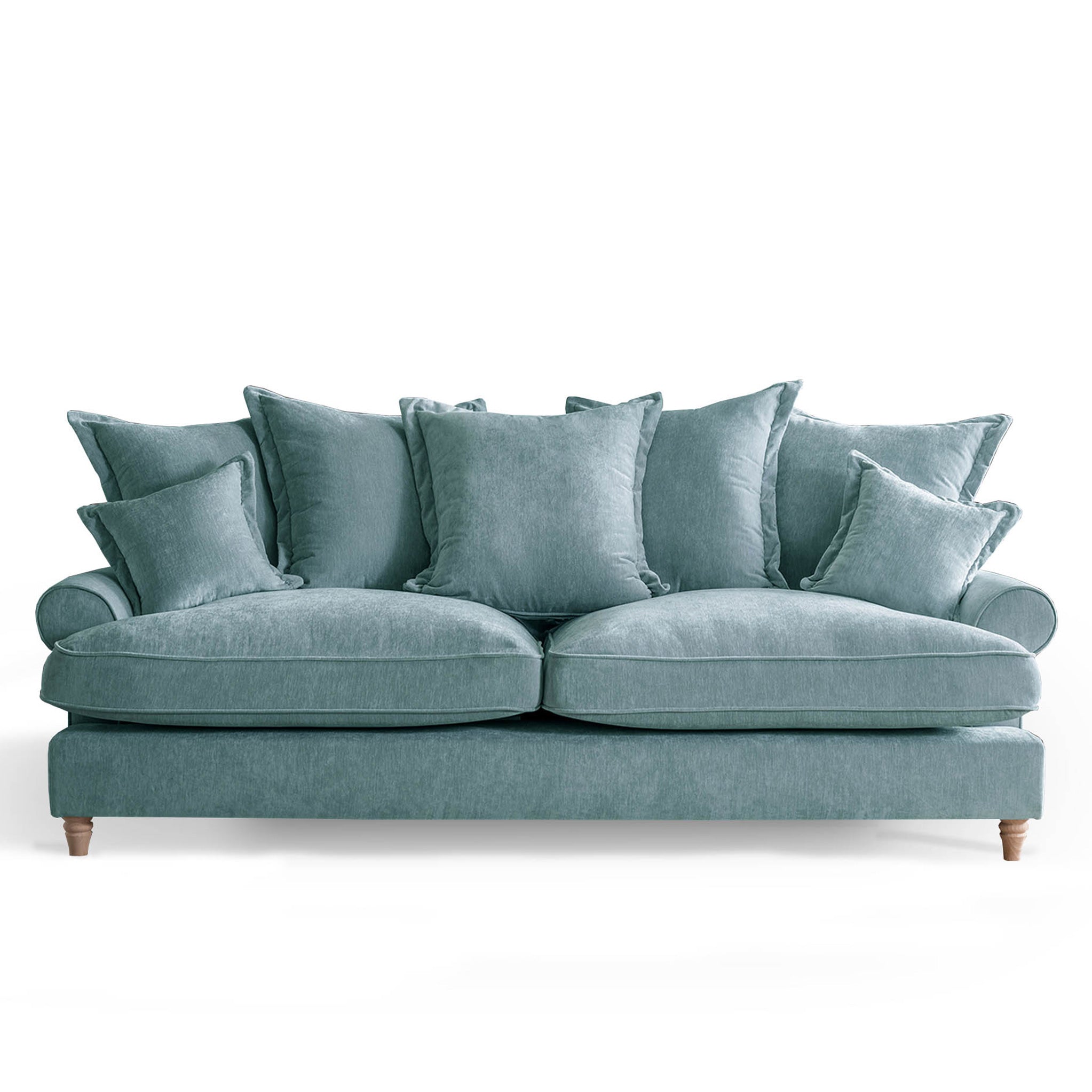 Riley Pillow Back 4 Seater Sofa 8 Colours Made In Uk Roseland