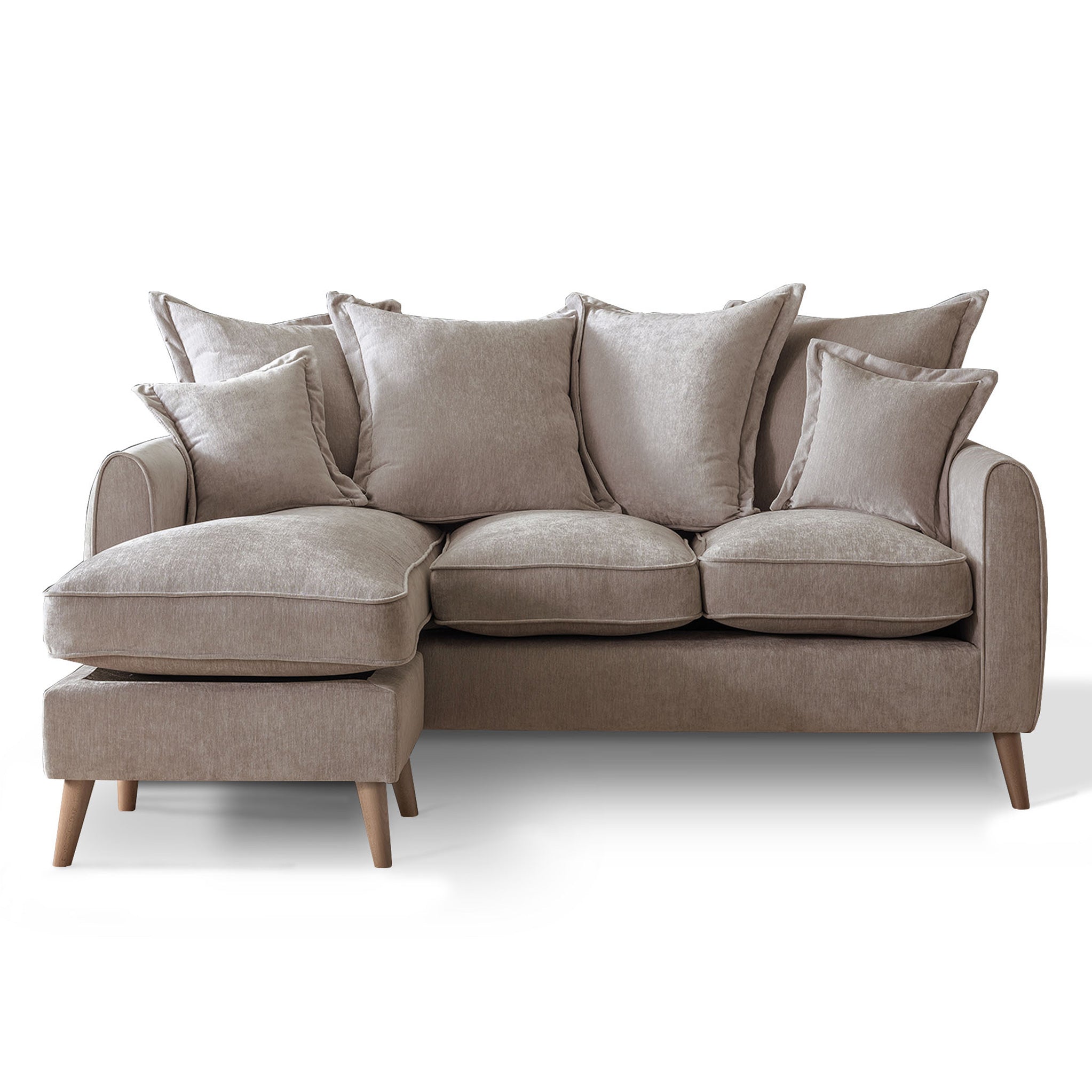 Rowen Pillow Back Chaise Sofa 8 Colours Made In Uk Roseland