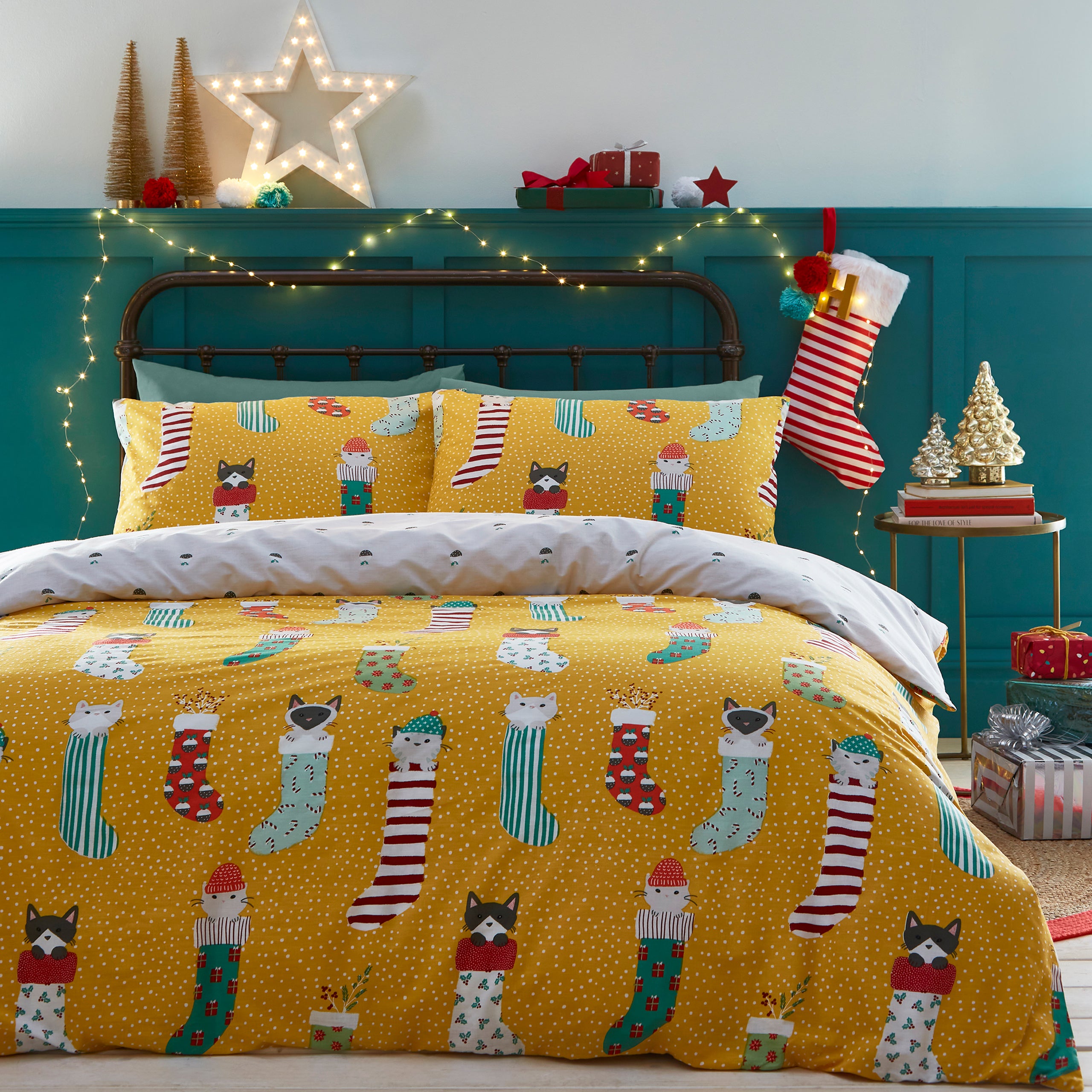 christmas bed linen set