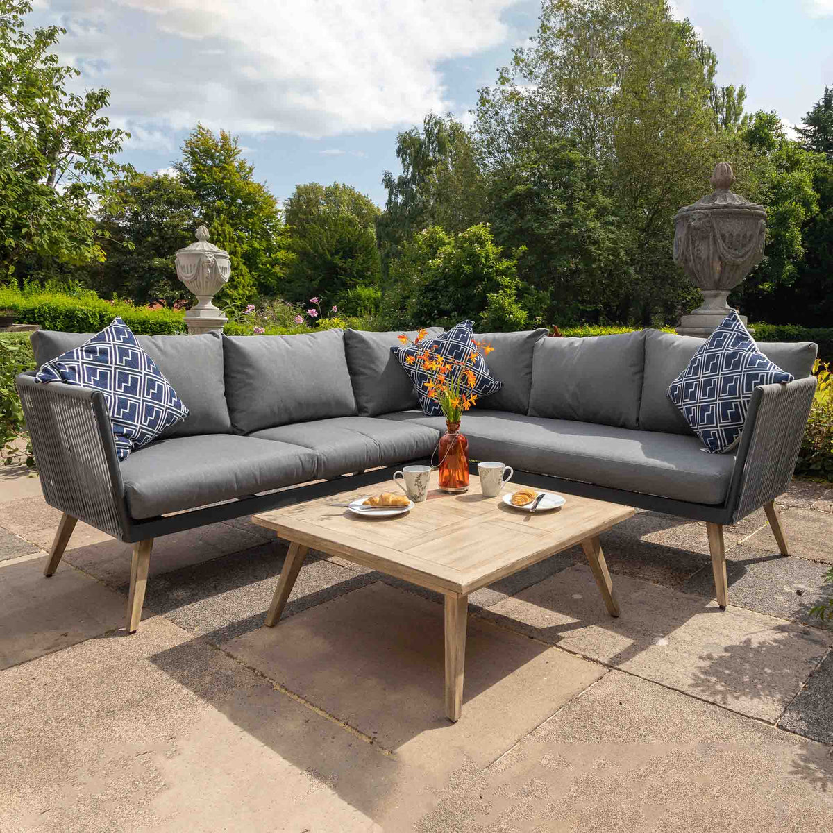 Milan Outdoor Corner Lounge Set Coffee Table – Furniture