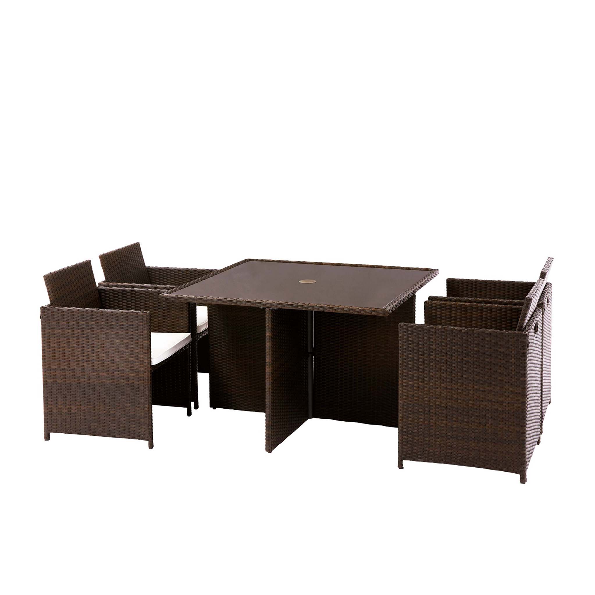 home cube 4 seater rattan